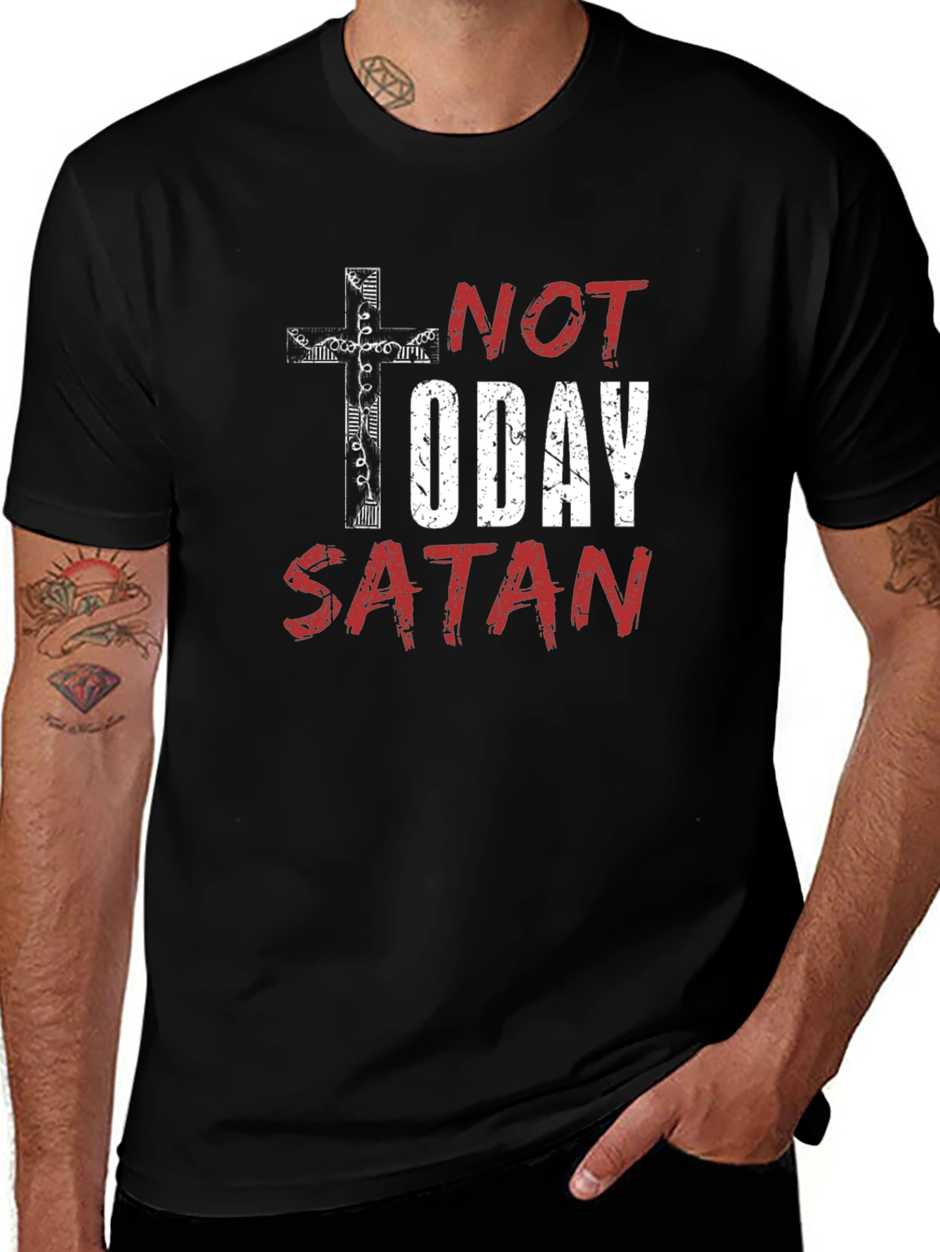 Not Today Satan Graphic Tee