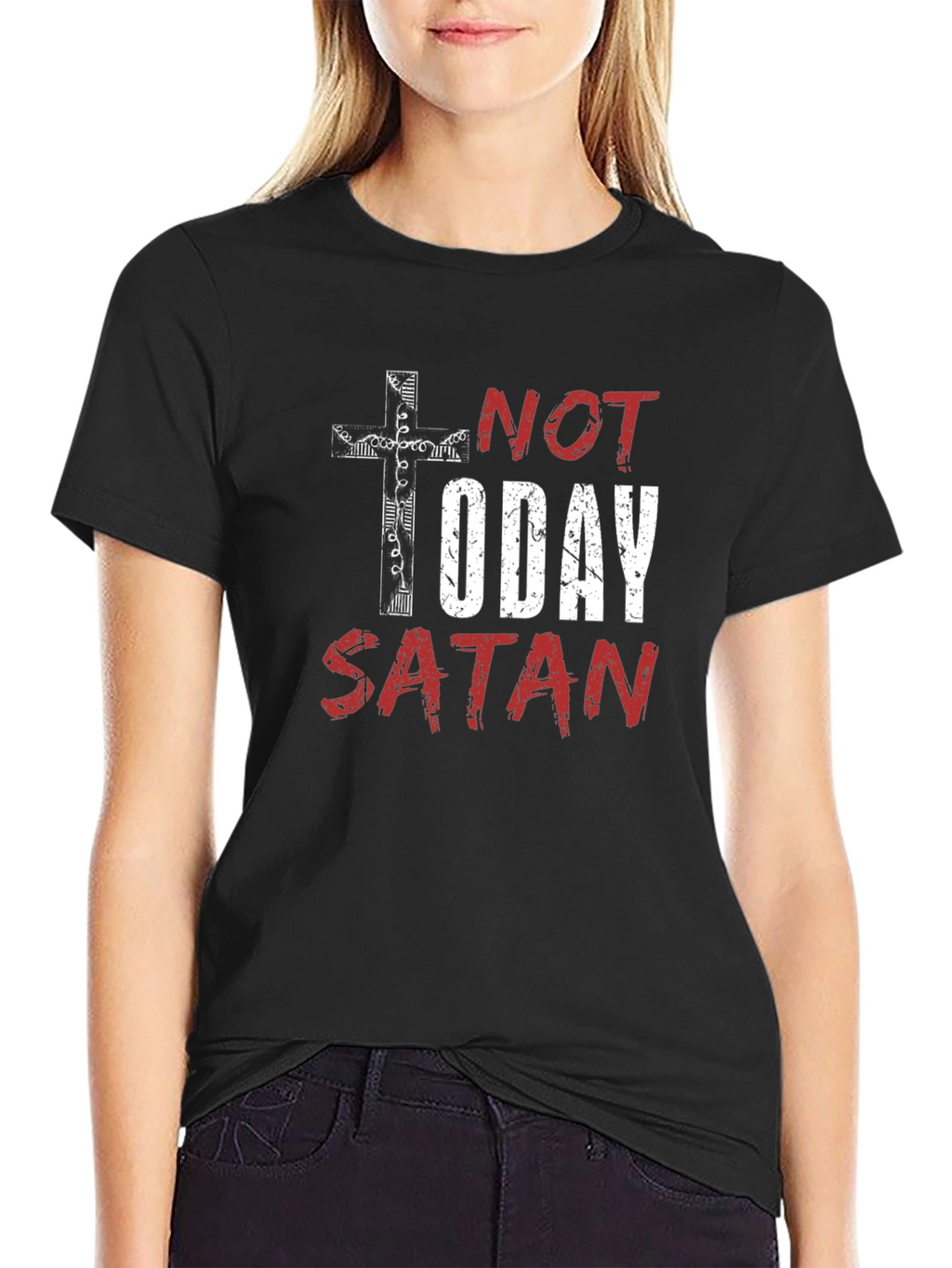 Not Today Satan Graphic Tee