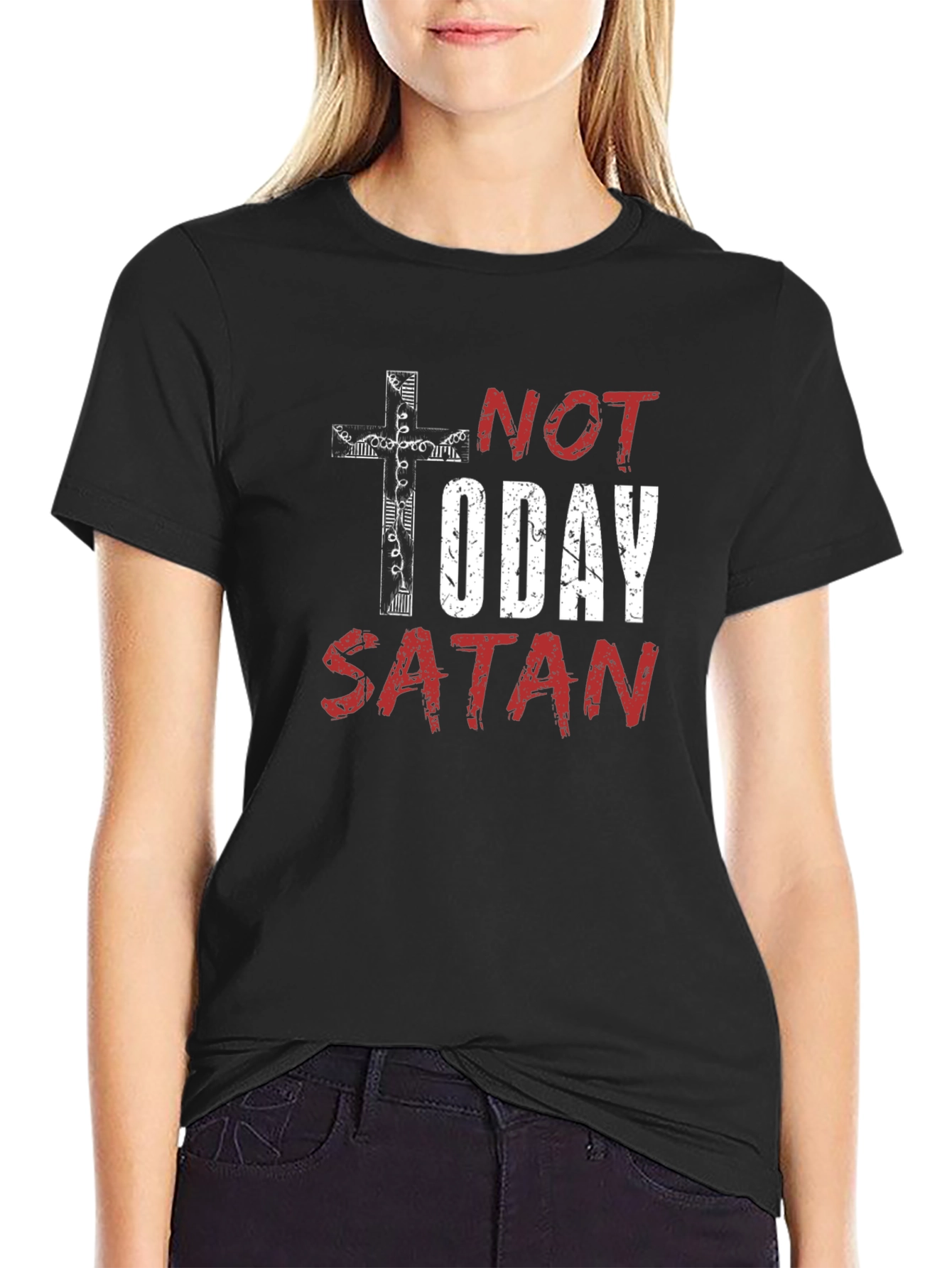 Not Today Satan Graphic Tee