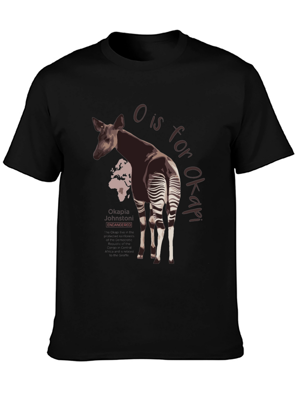 Okapia Johnstoni Endangered T-Shirt