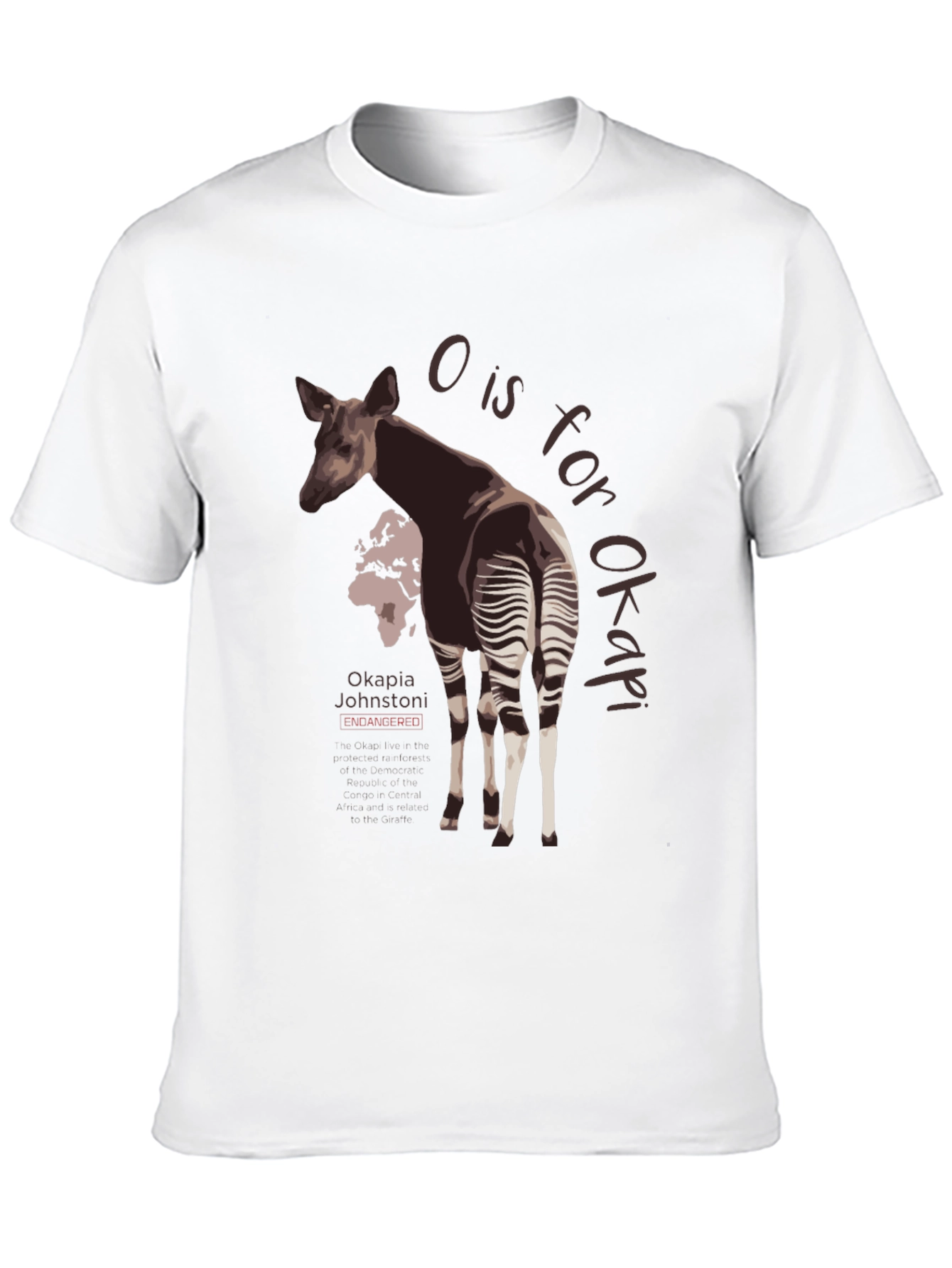 Okapia Johnstoni Endangered T-Shirt