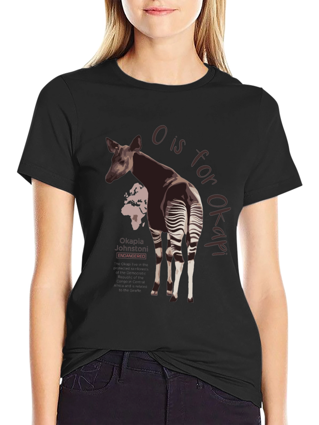 Okapia Johnstoni Endangered T-Shirt