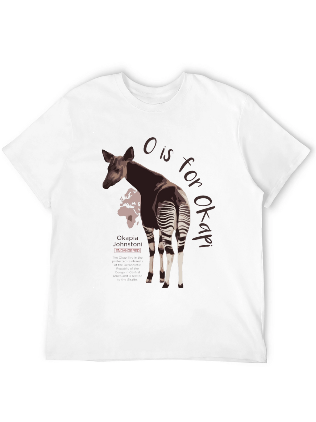 Okapia Johnstoni Endangered T-Shirt