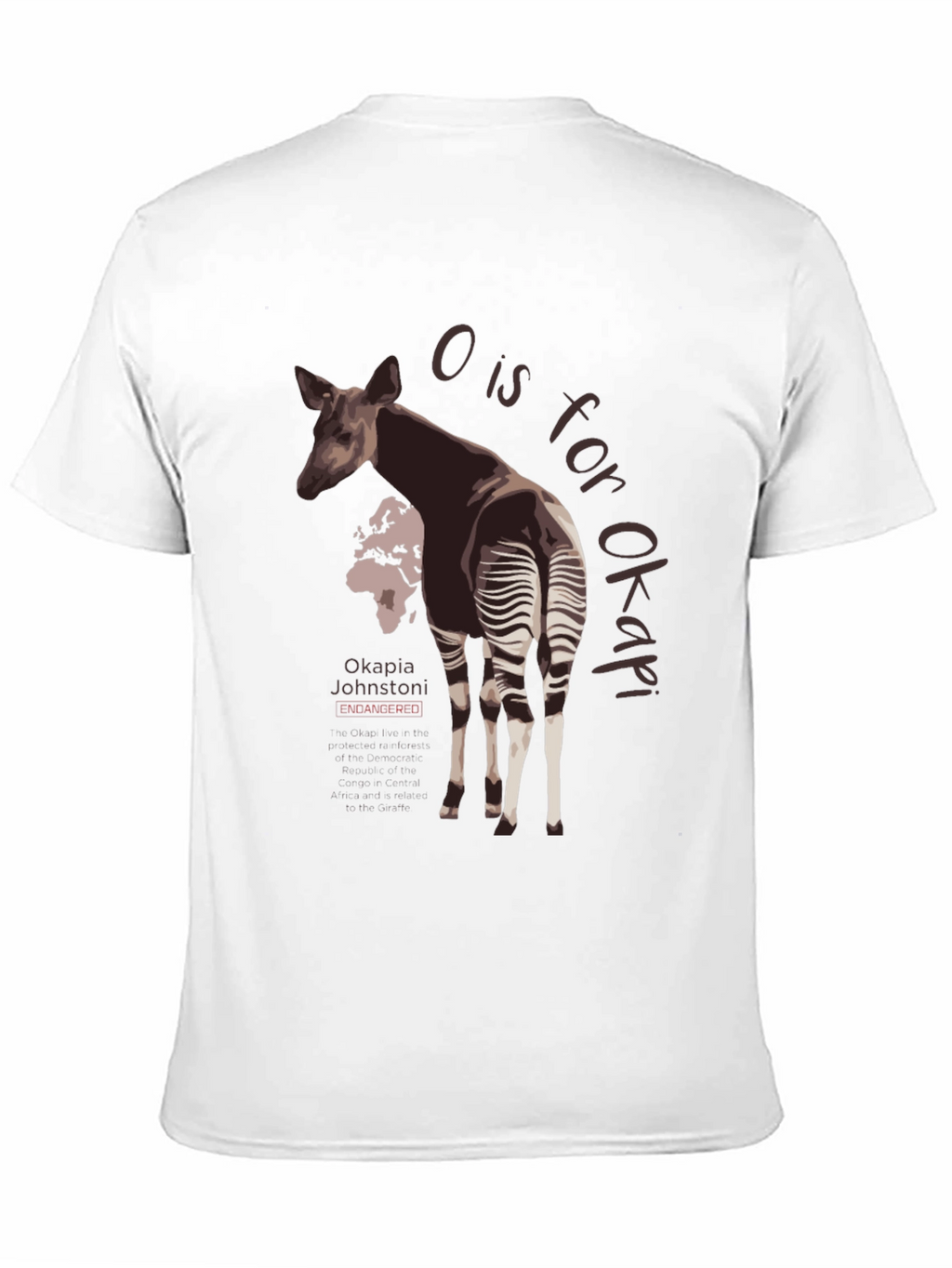 Okapia Johnstoni Endangered T-Shirt