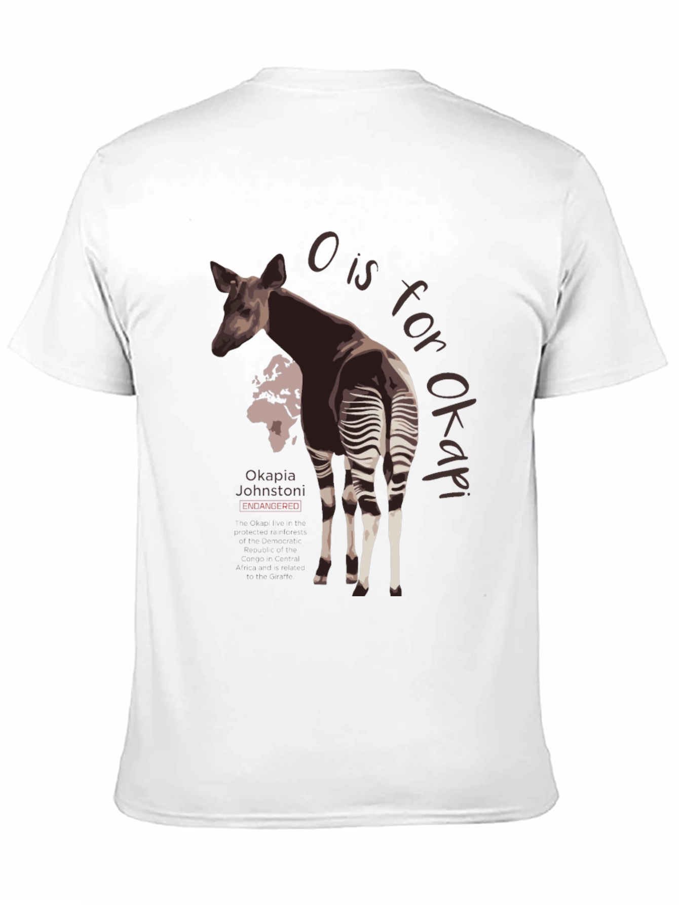 Okapia Johnstoni Endangered T-Shirt