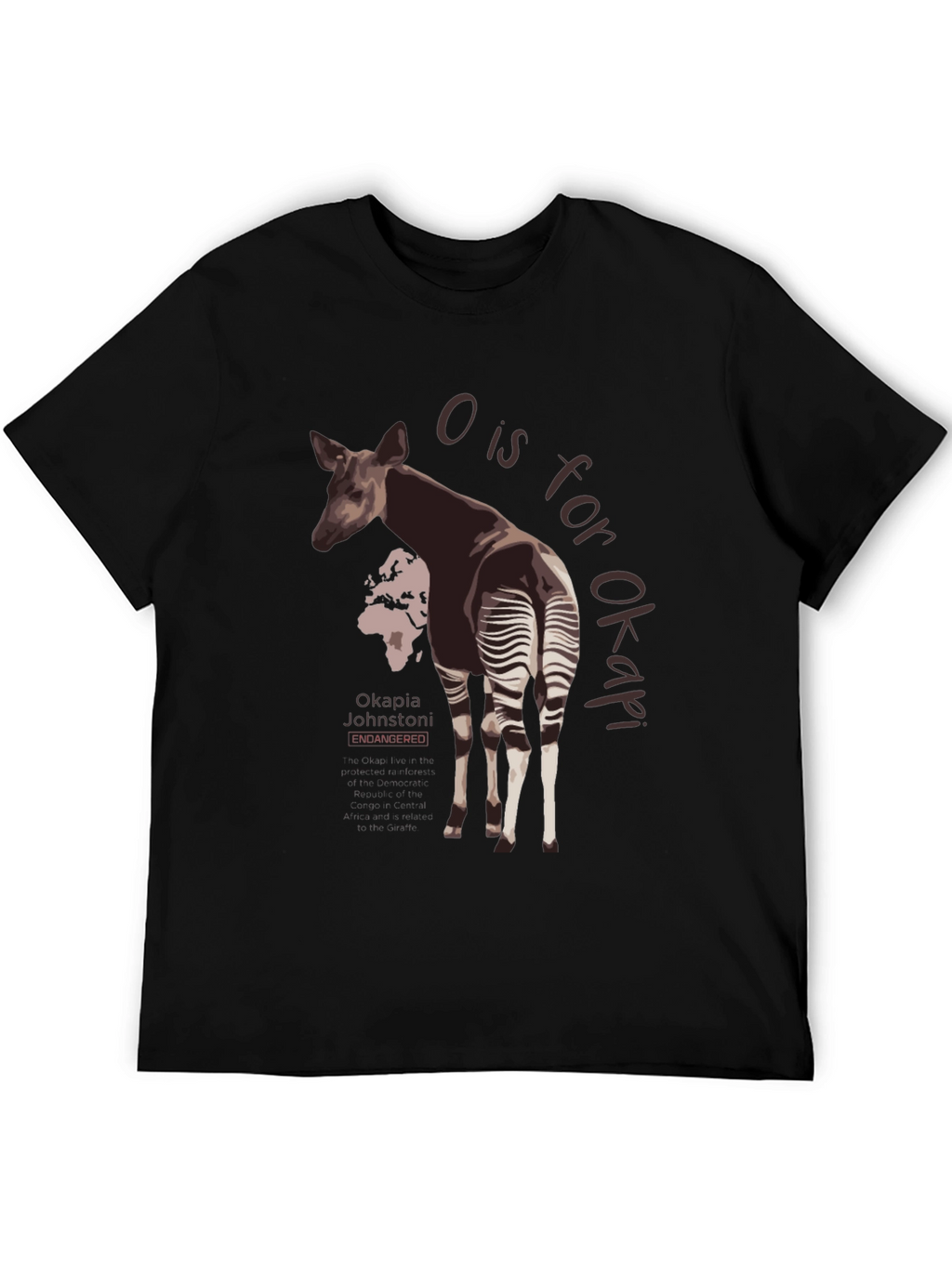 Okapia Johnstoni Endangered T-Shirt