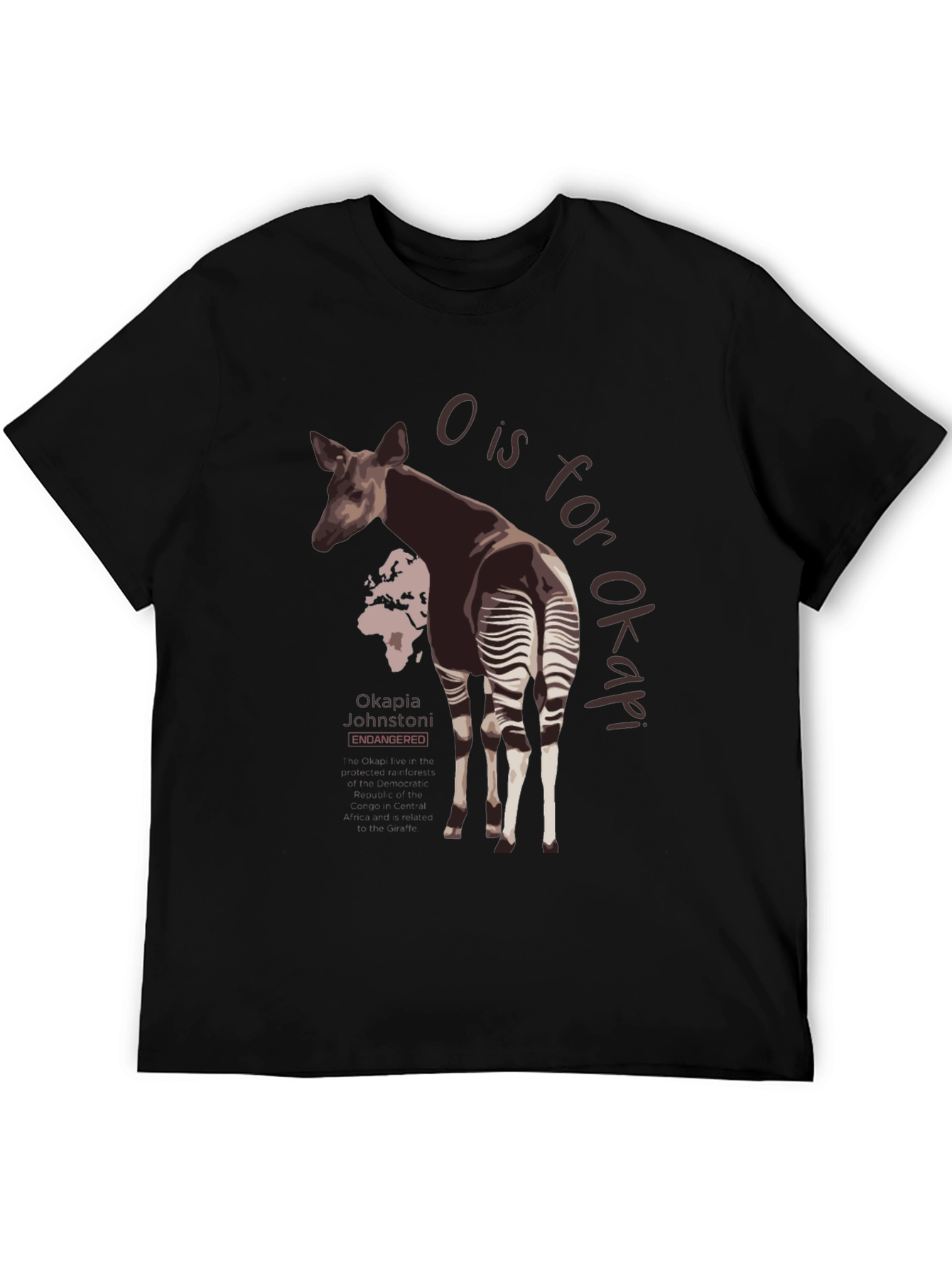 Okapia Johnstoni Endangered T-Shirt