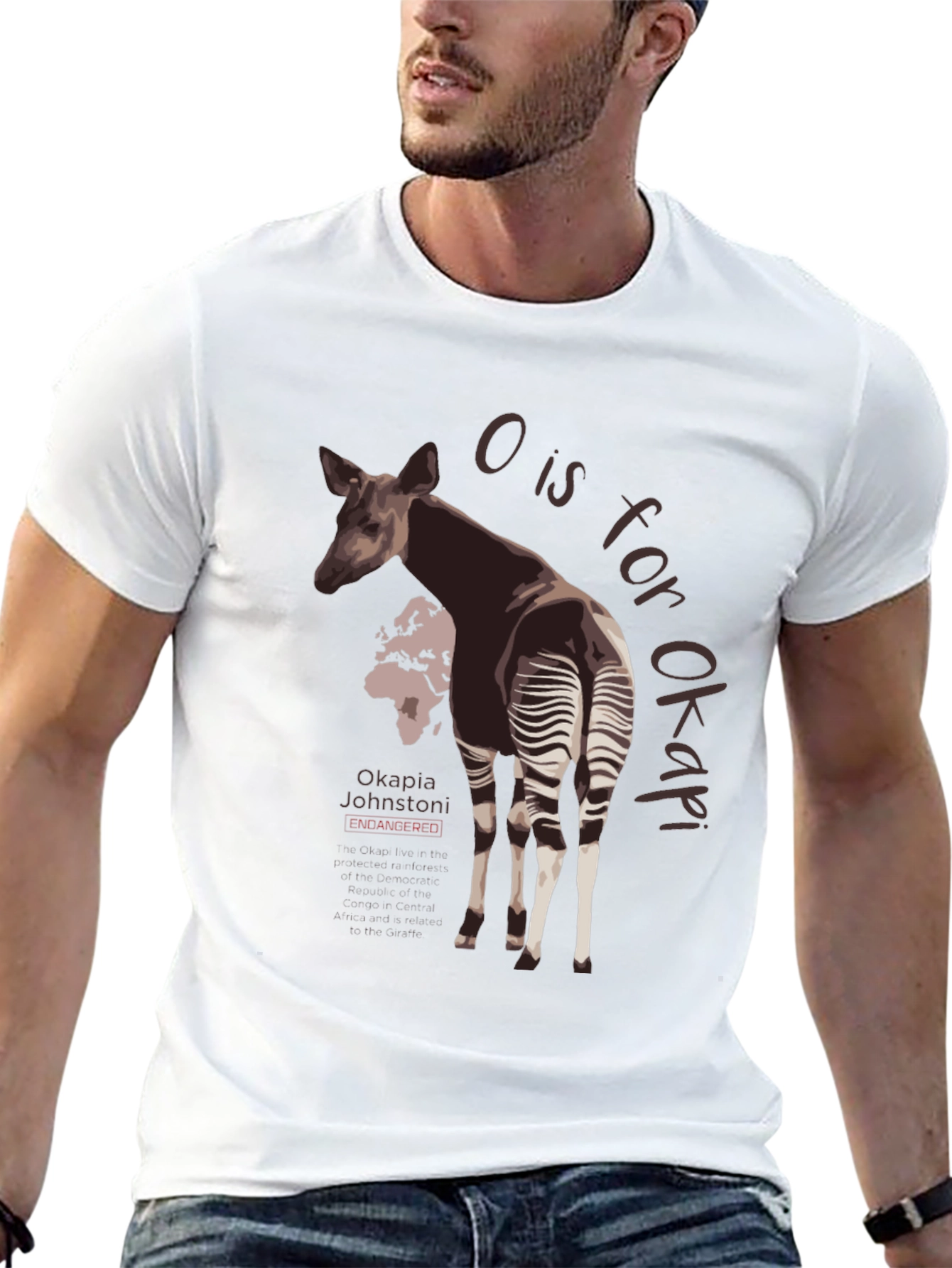 Okapia Johnstoni Endangered T-Shirt