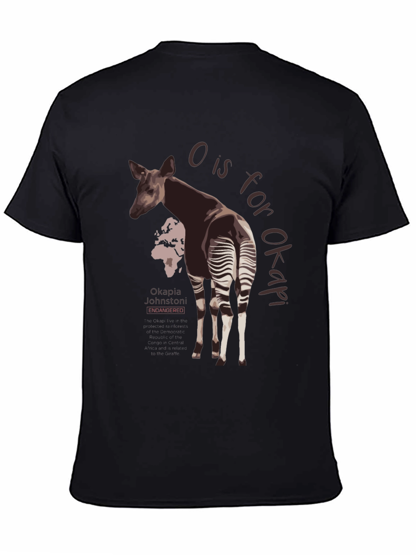 Okapia Johnstoni Endangered T-Shirt