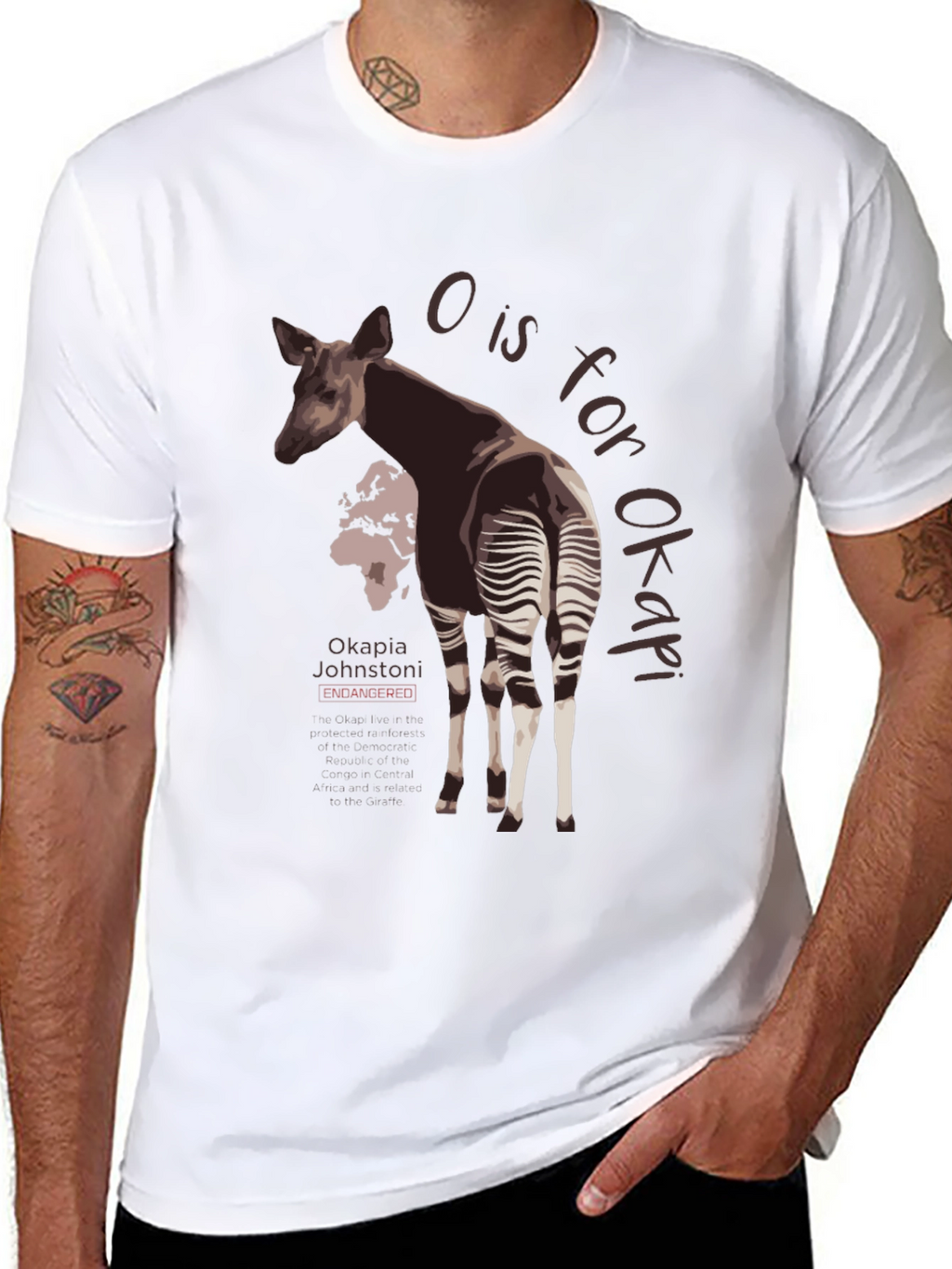 Okapia Johnstoni Endangered T-Shirt