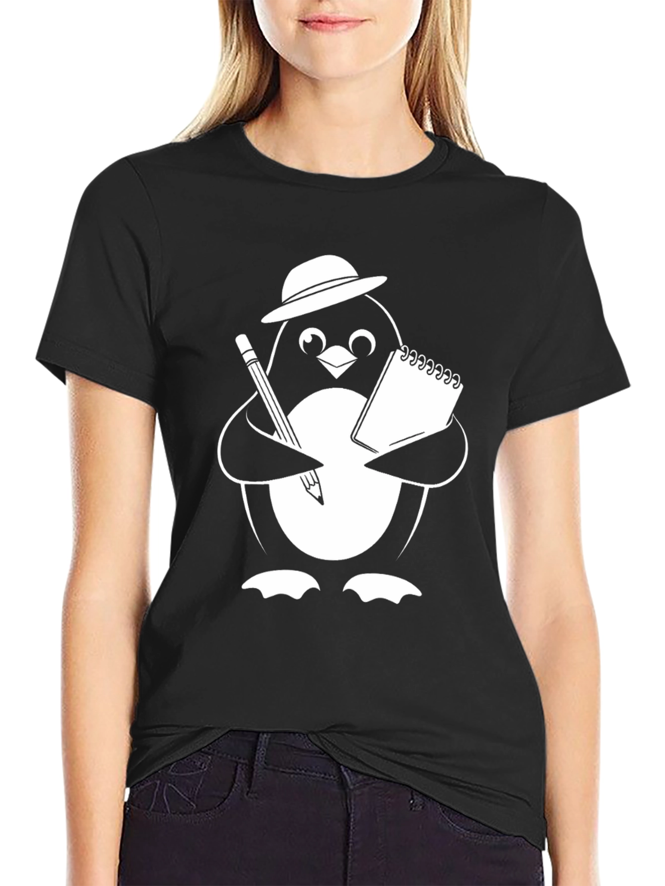 Penguin Artist Graphic T-Shirt