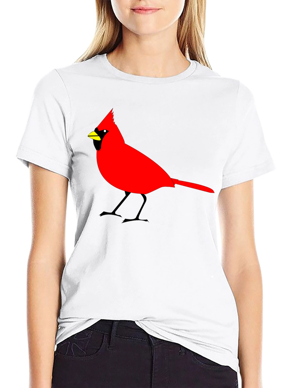 Cardinal Bird Graphic Tee - Mens Black T-Shirt