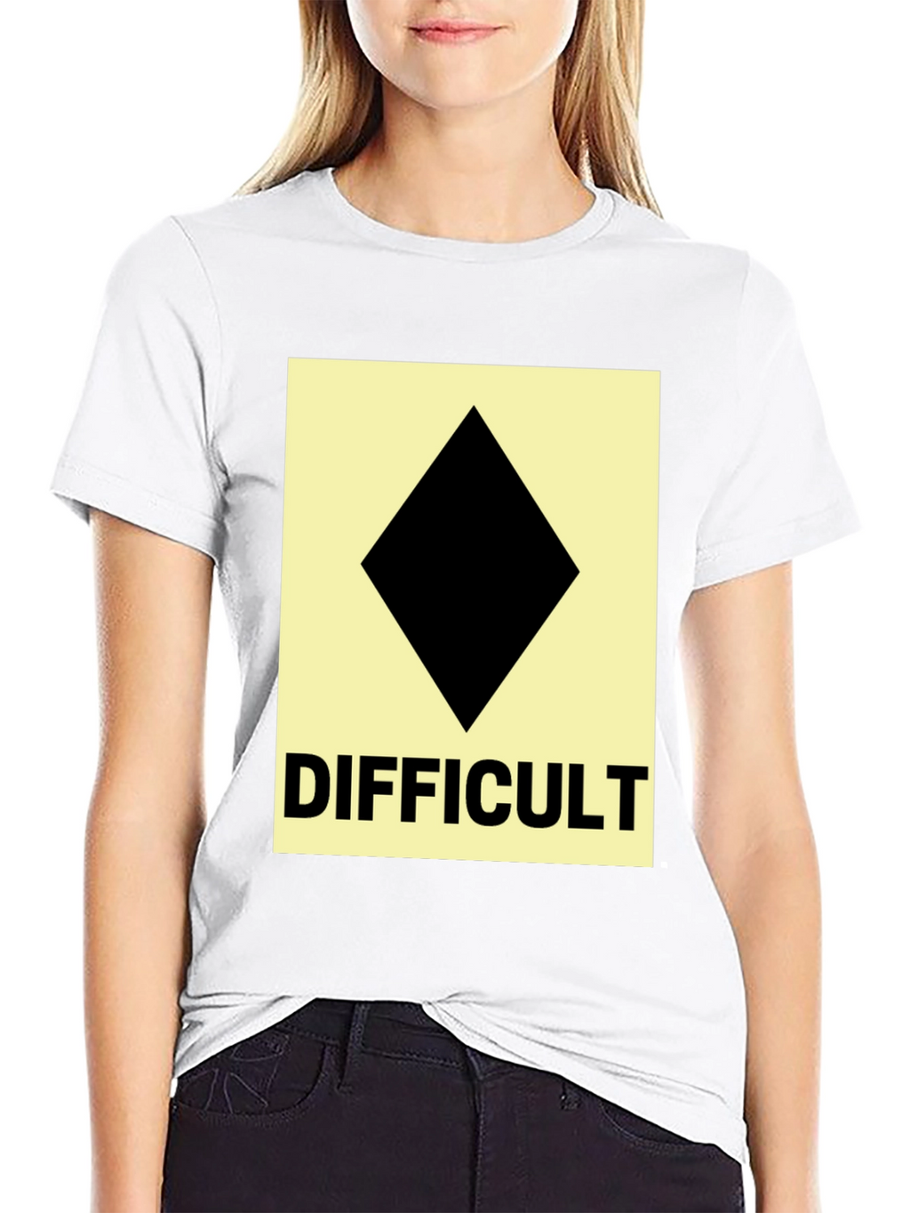 Difficult Ski Run Diamond Tee