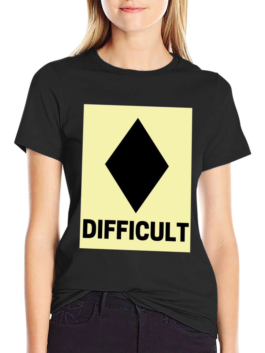 Difficult Ski Run Diamond Tee