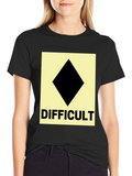 Difficult Ski Run Diamond Tee