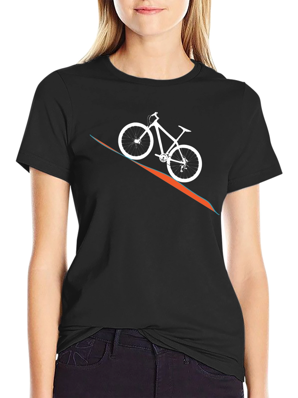 Mountain Bike T-Shirt - Black Graphic Tee