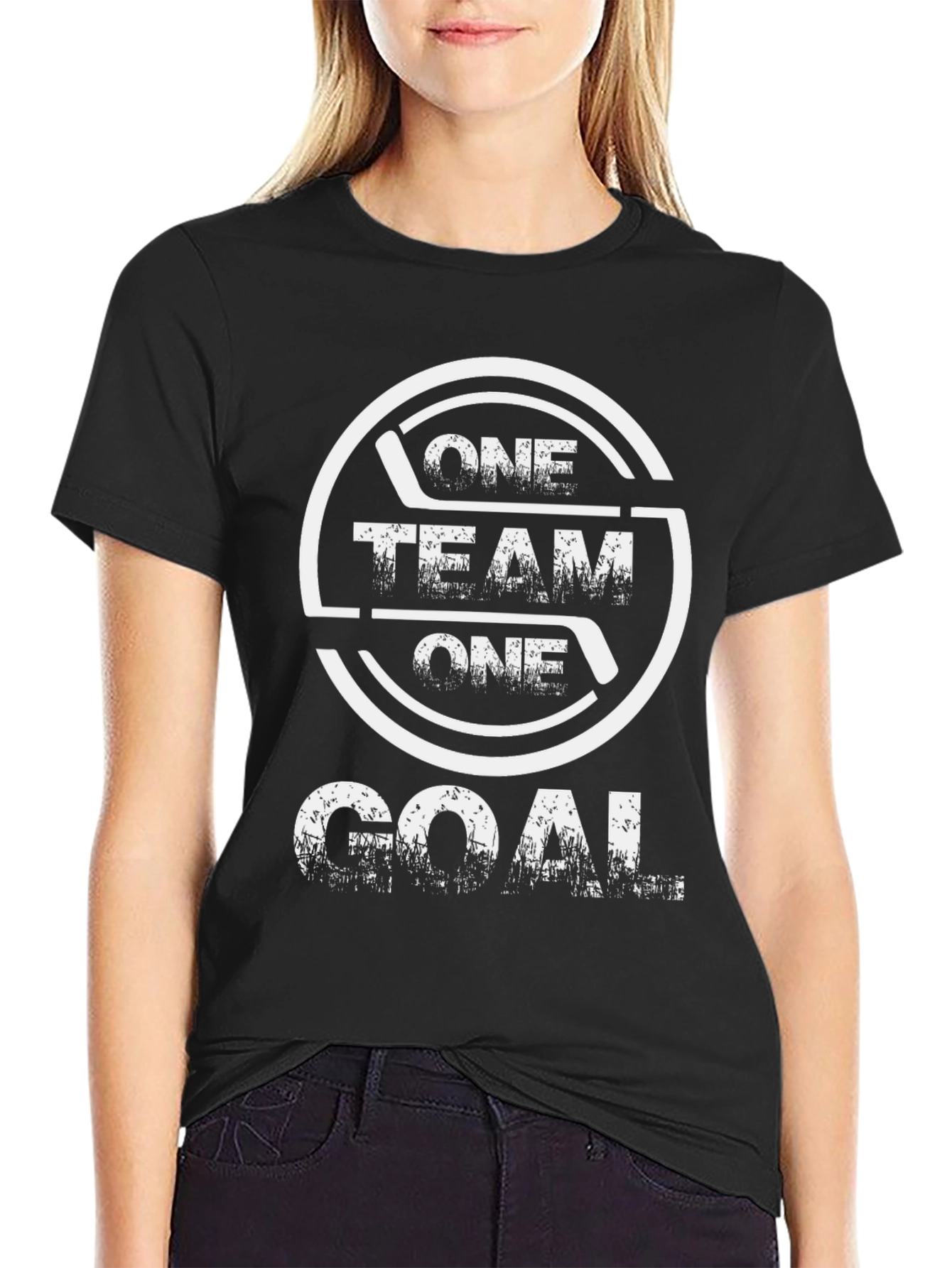 Hockey One Team One Goal Graphic T-Shirt
