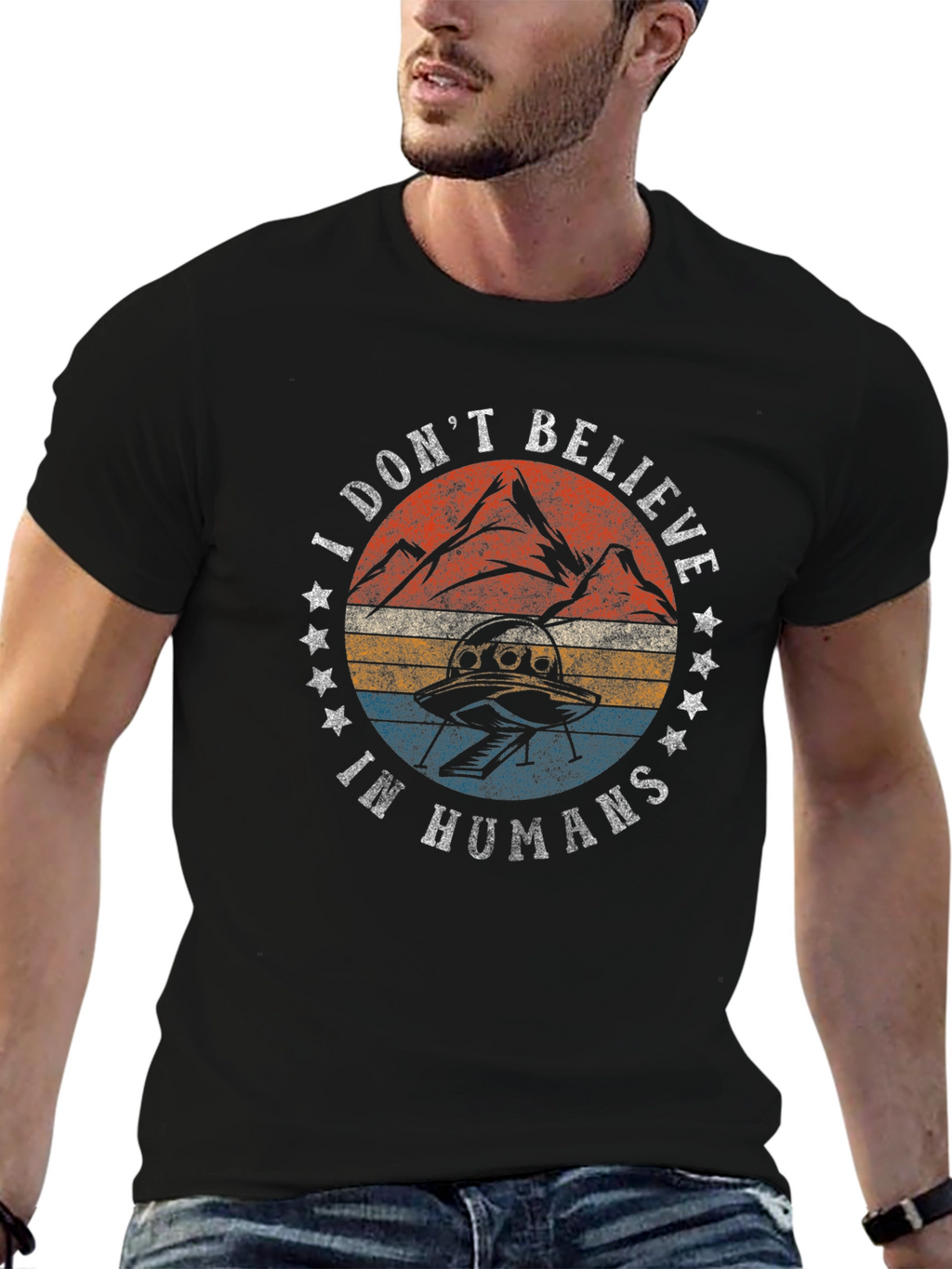I Dont Believe In Humans Graphic Tee