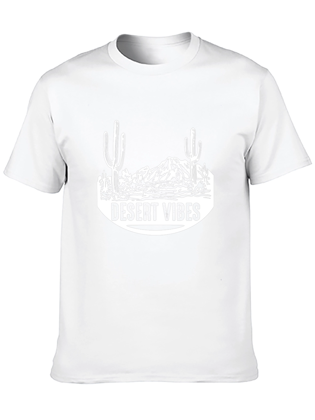 Desert Vibes Graphic T-Shirt - Black Casual Tee
