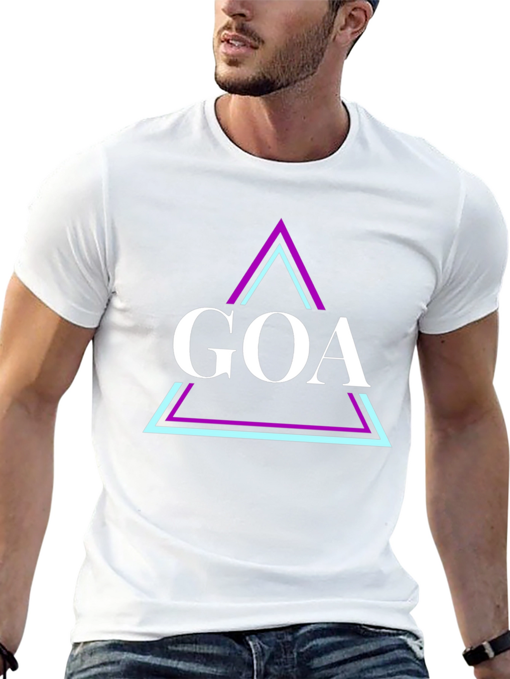 GOA Graphic Tee - Black Cotton Blend T-Shirt