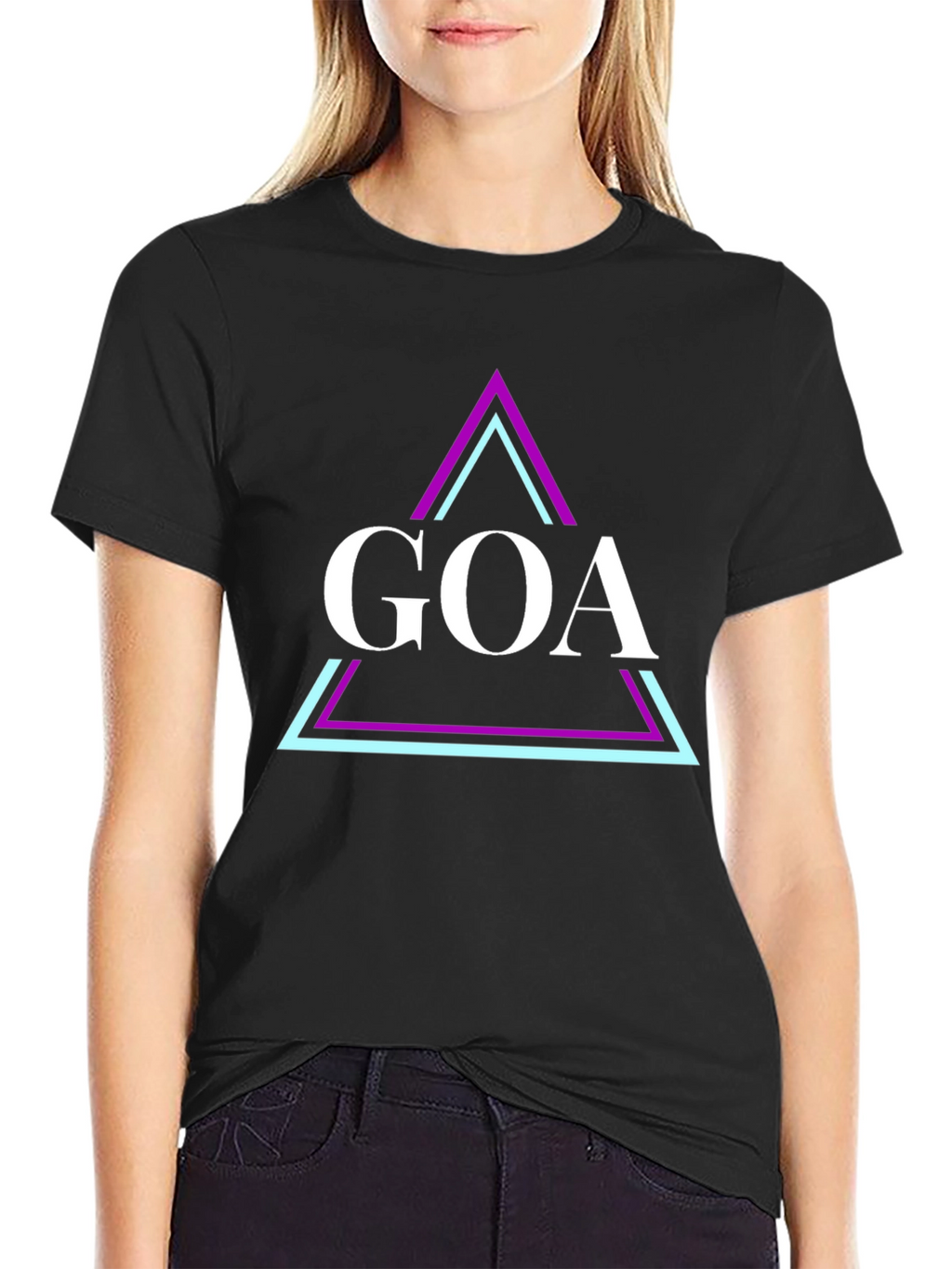 GOA Graphic Tee - Black Cotton Blend T-Shirt