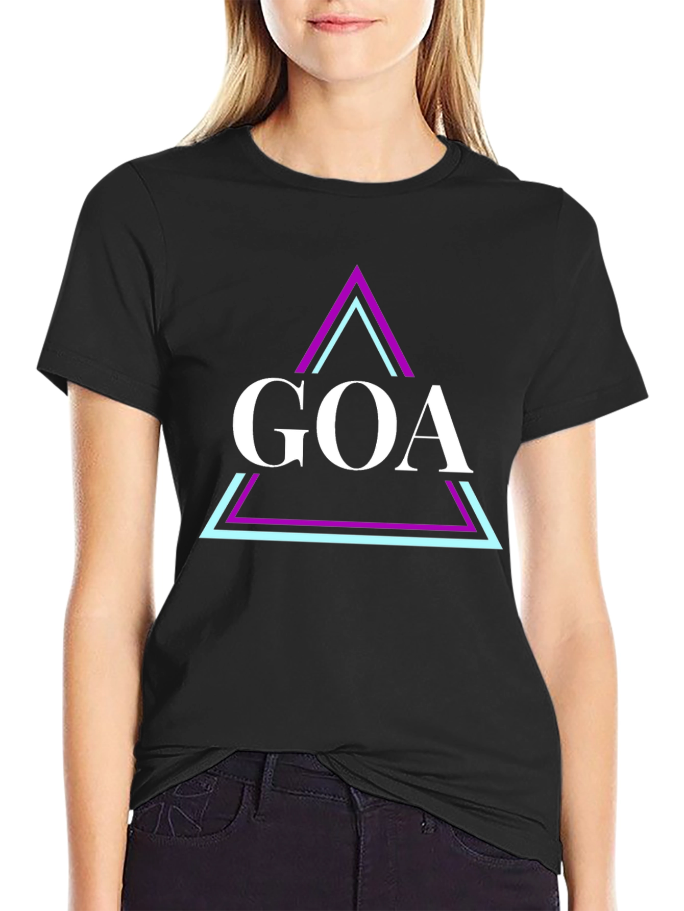 GOA Graphic Tee - Black Cotton Blend T-Shirt