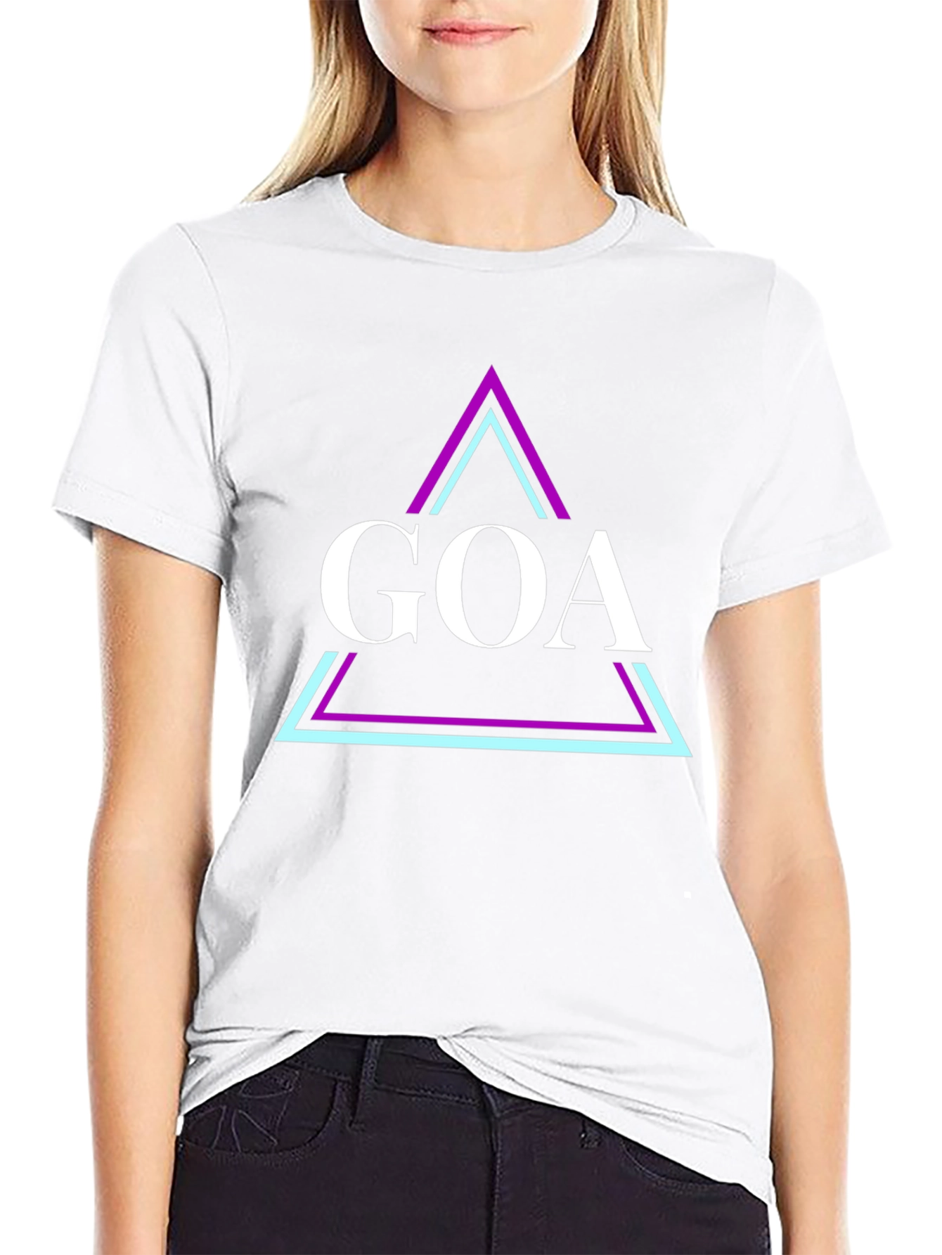 GOA Graphic Tee - Black Cotton Blend T-Shirt