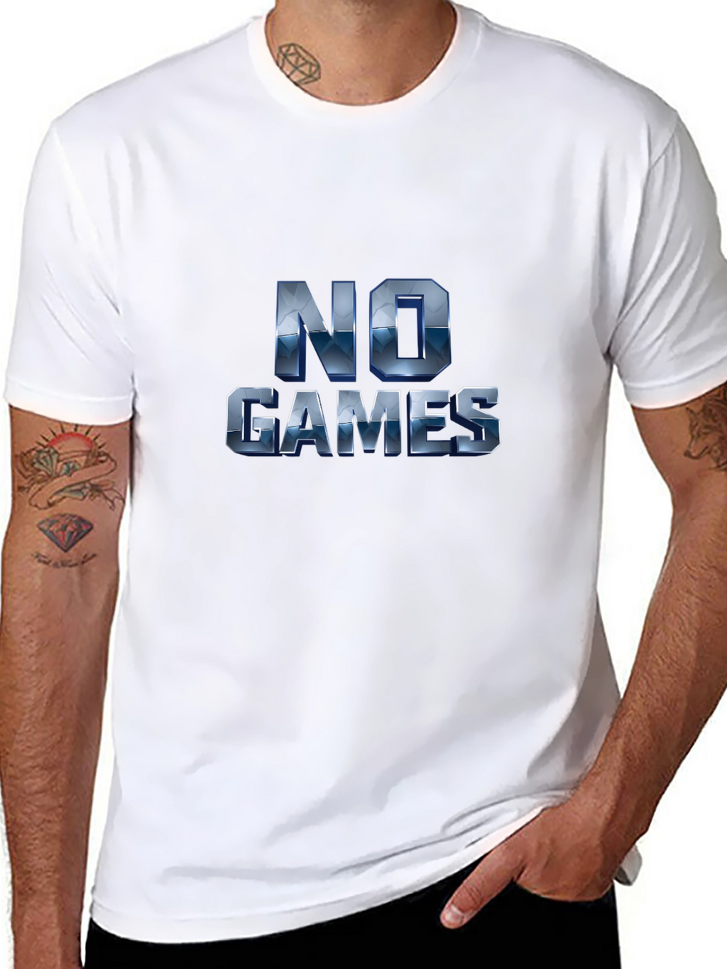 No Games Graphic T-Shirt - Modern Style