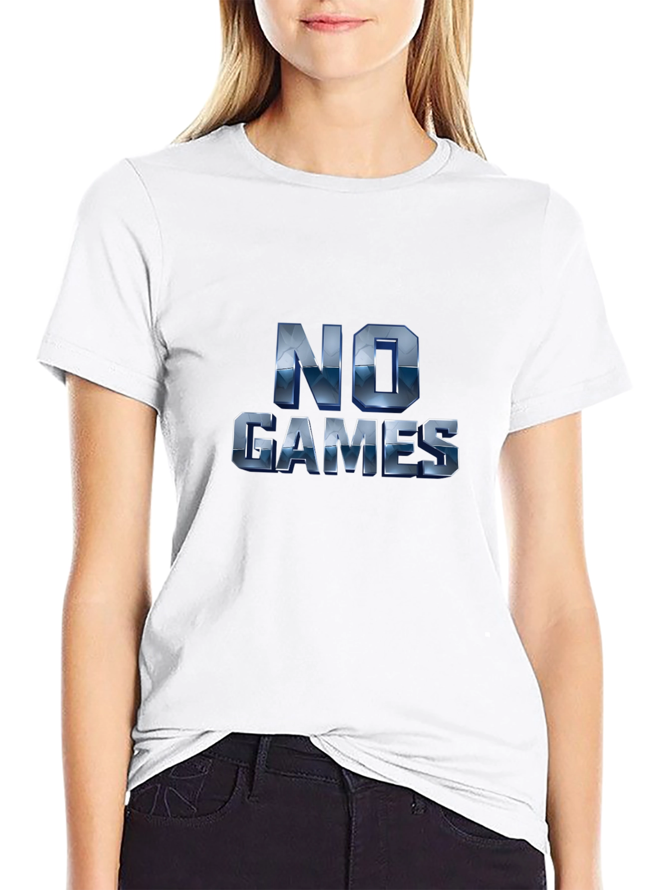 No Games Graphic T-Shirt - Modern Style