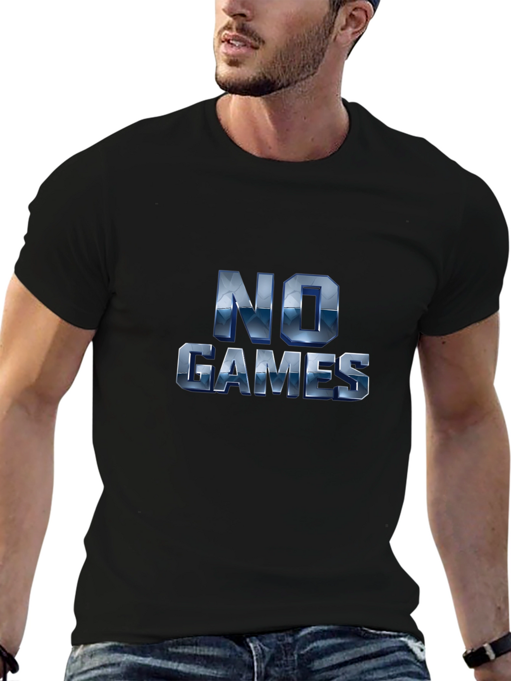 No Games Graphic T-Shirt - Modern Style