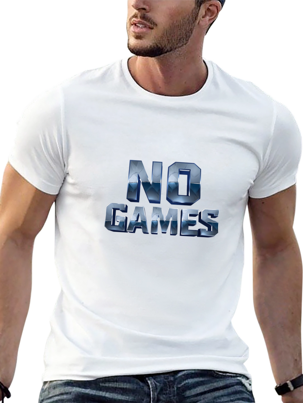 No Games Graphic T-Shirt - Modern Style