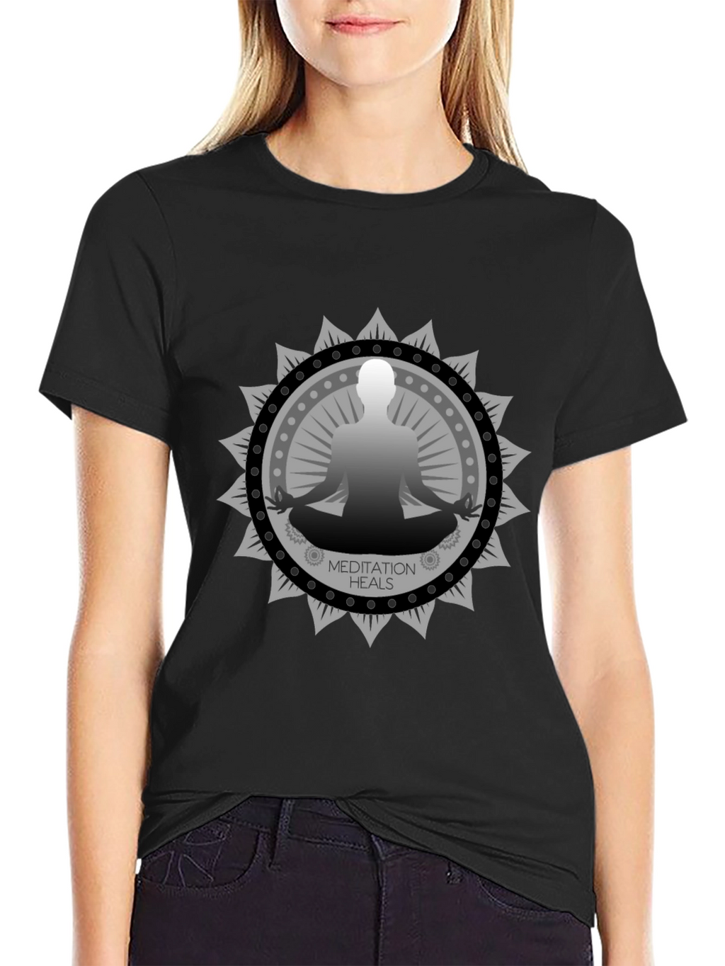 Meditation Heals Graphic T-Shirt - Zen Vibes