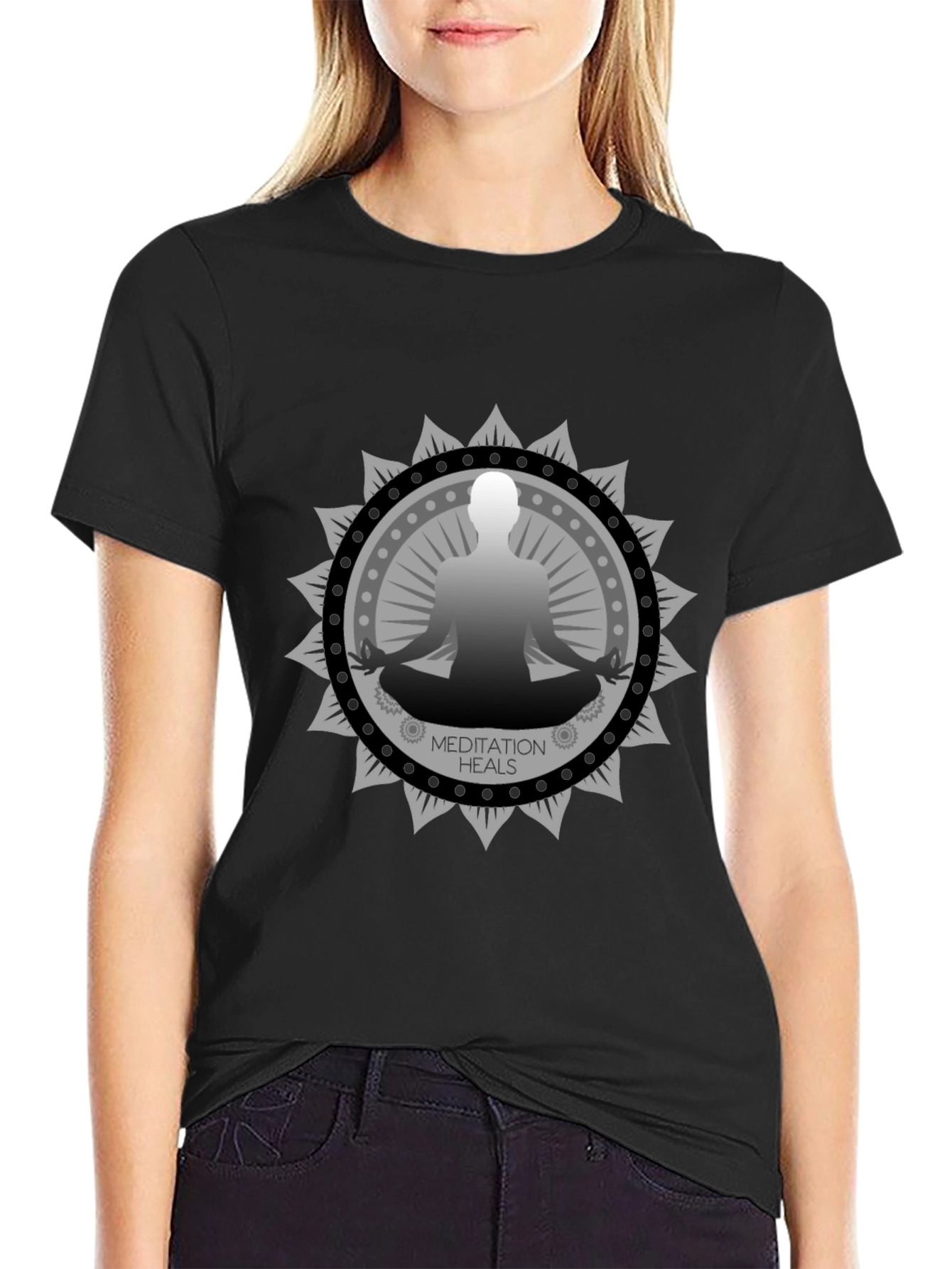 Meditation Heals Graphic T-Shirt - Zen Vibes