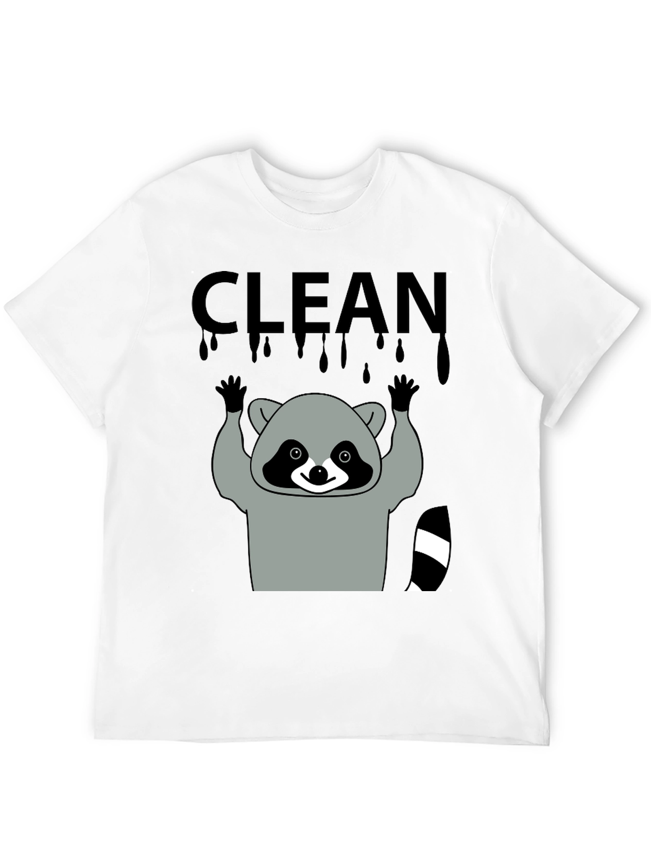 Clean Raccoon Graphic Tee