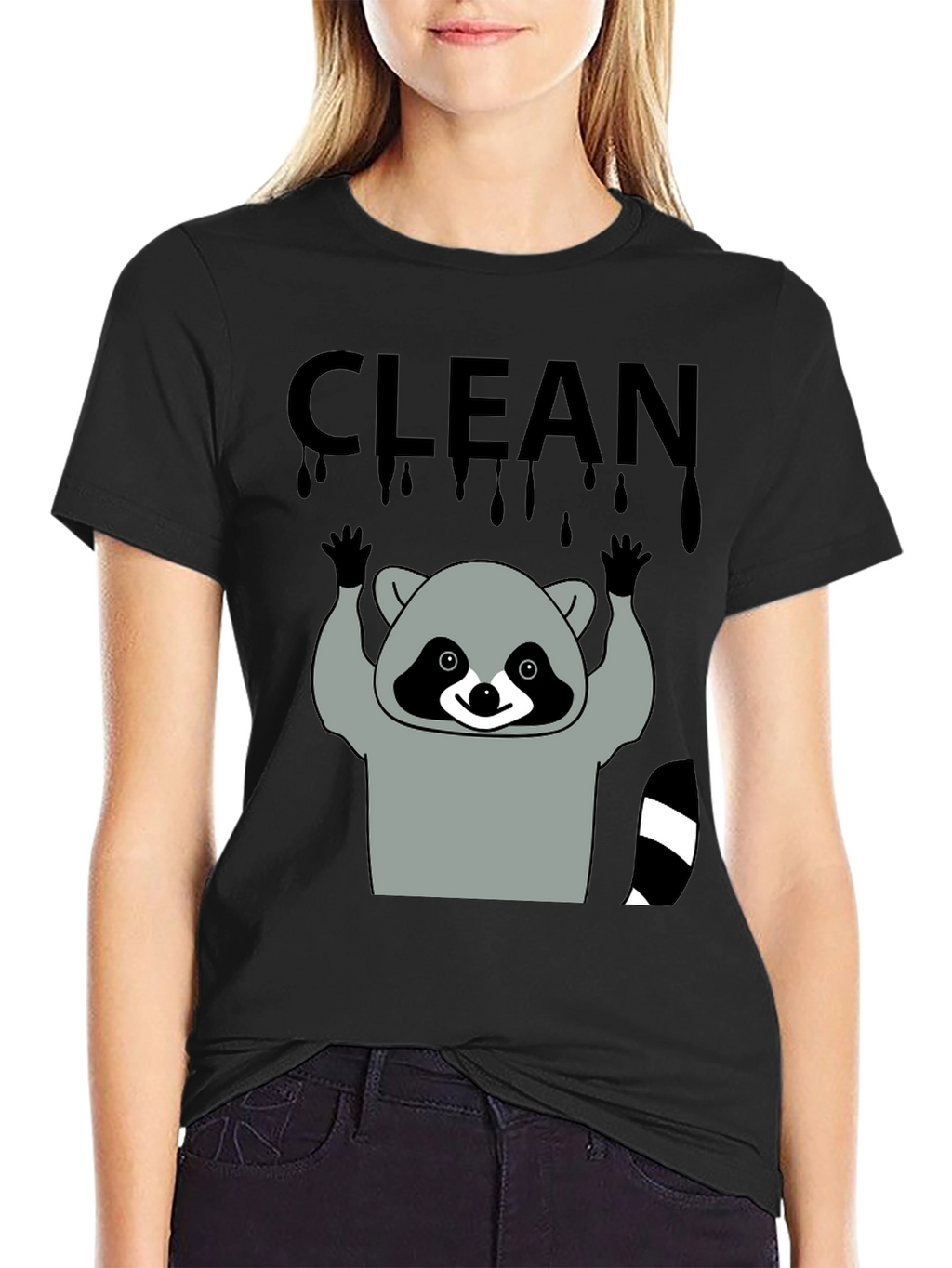Clean Raccoon Graphic Tee