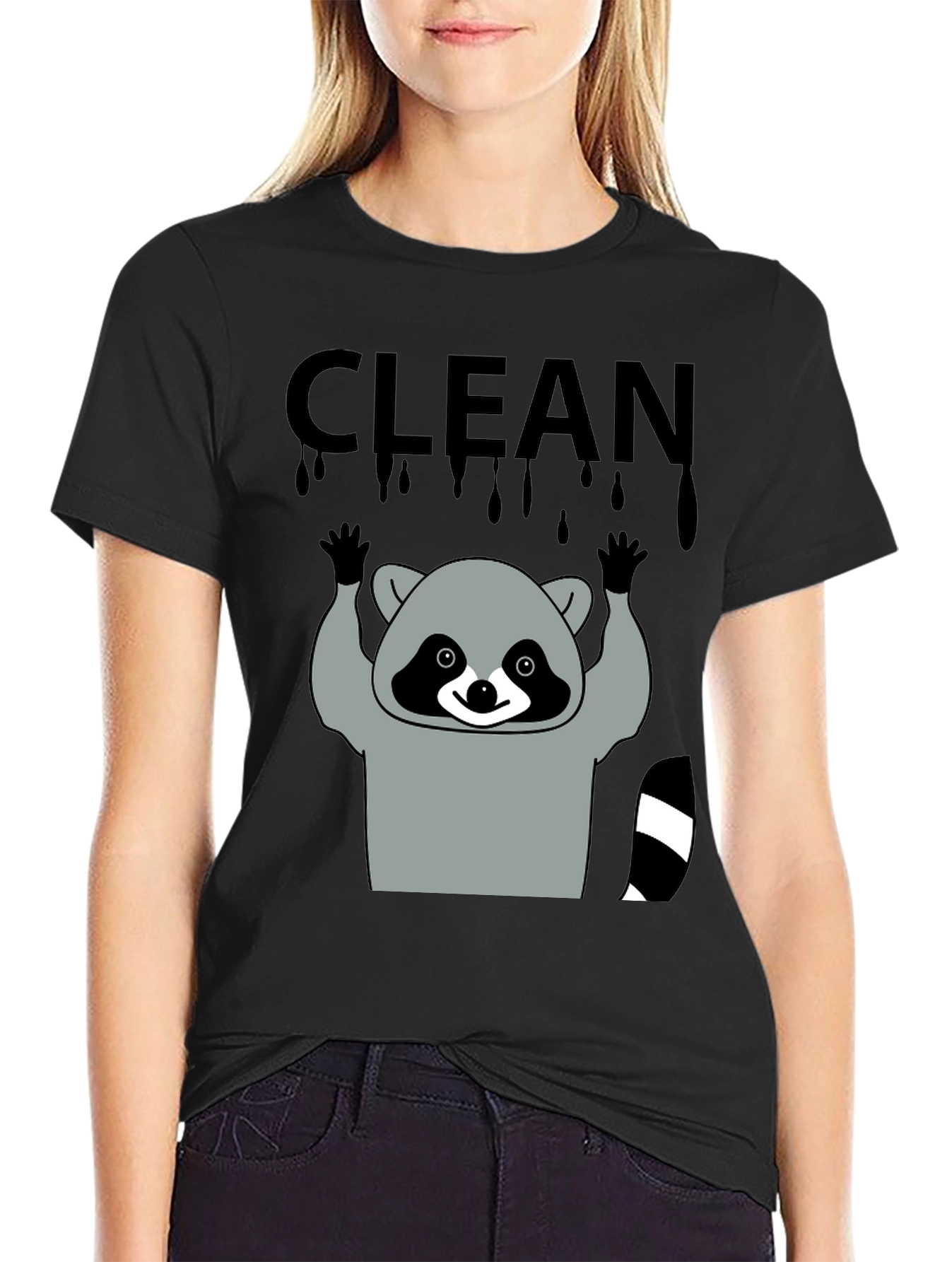 Clean Raccoon Graphic Tee