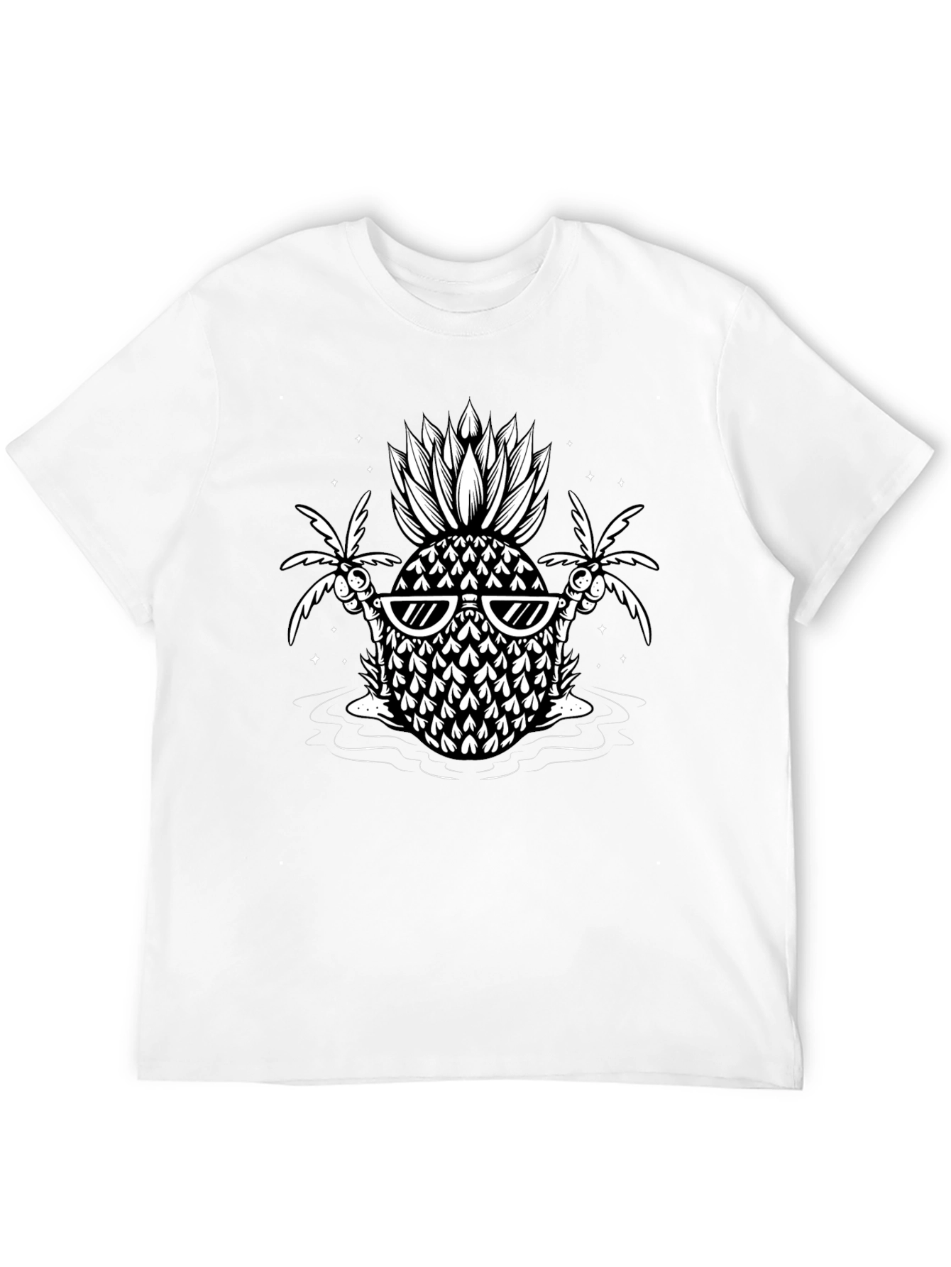Cool Pineapple Graphic Tee - Island Vibes