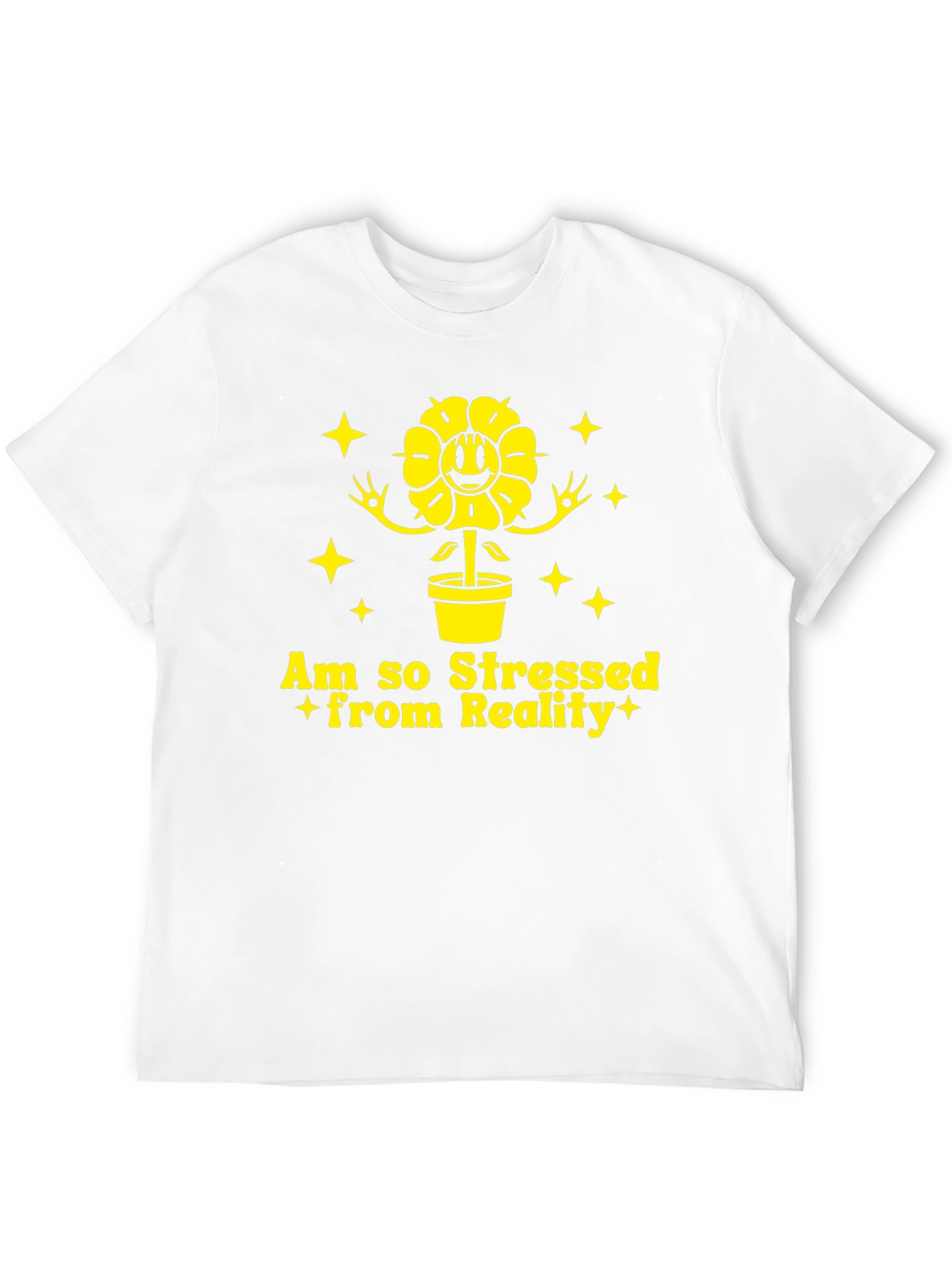 Stressed From Reality Black T-Shirt