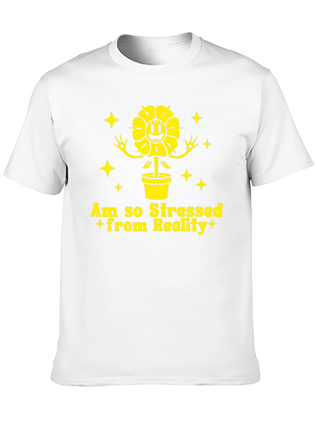Stressed From Reality Black T-Shirt
