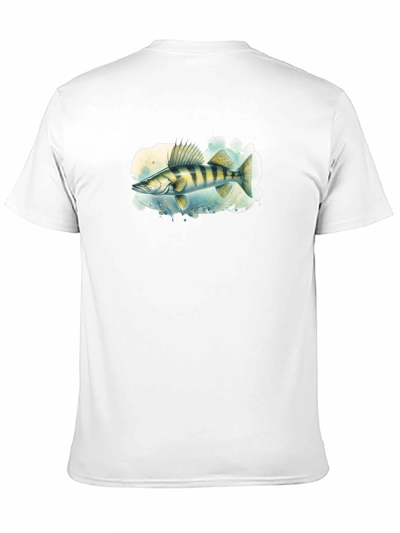 Walleye Fish Graphic Tee - Mens Black T-Shirt