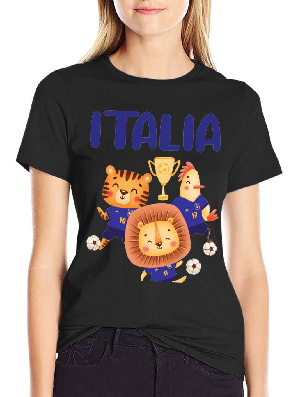 Italia Soccer Animals T-Shirt