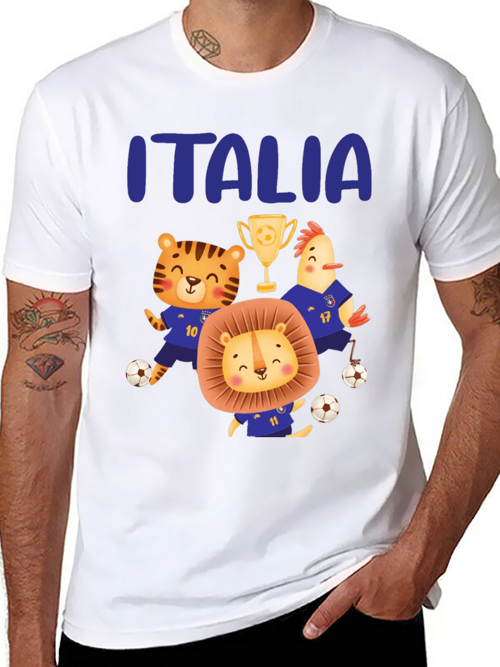 Italia Soccer Animals T-Shirt