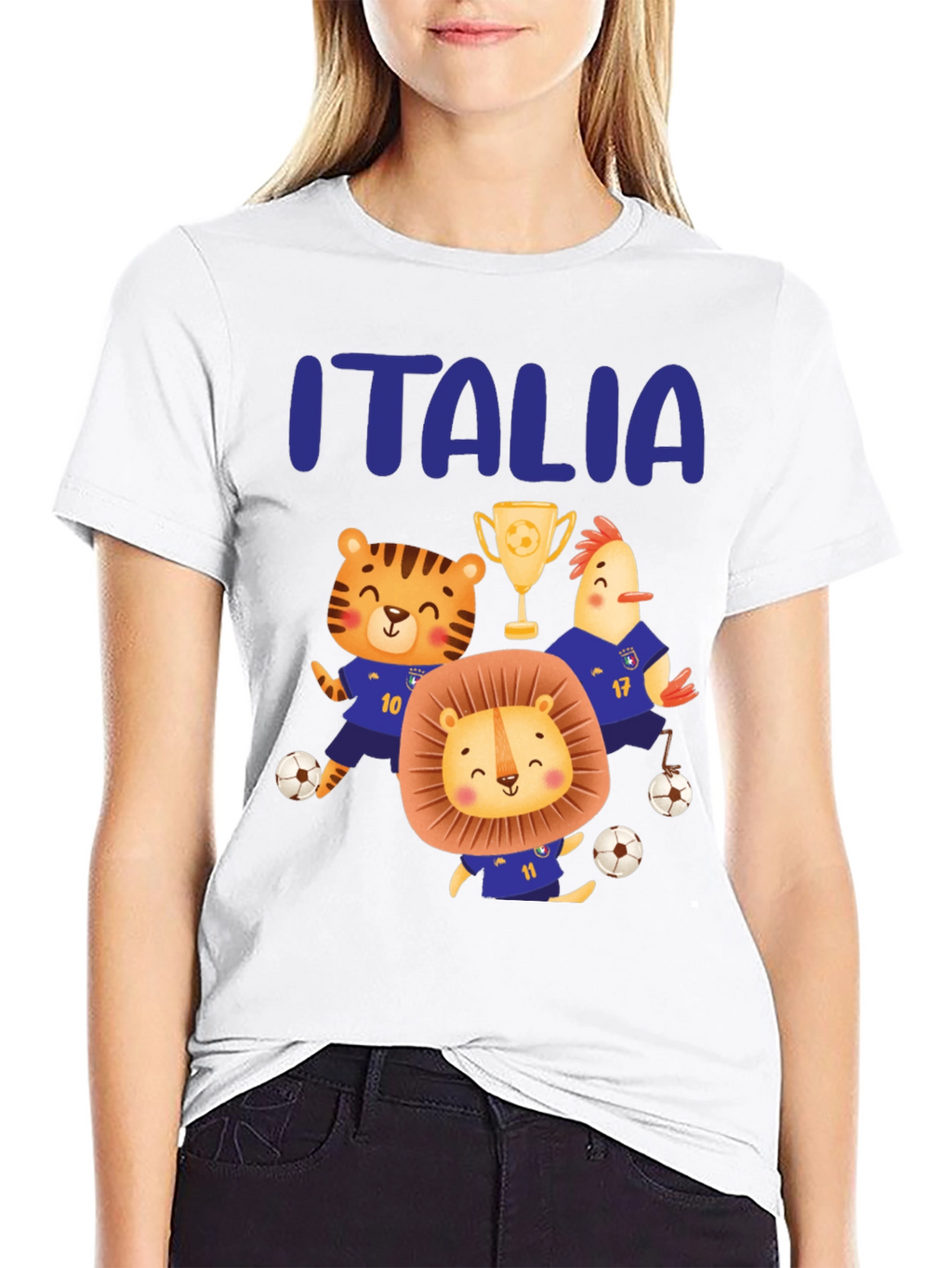 Italia Soccer Animals T-Shirt