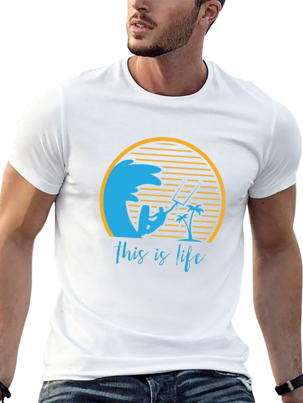 This is Life T-Shirt - Surfing Beach Ocean