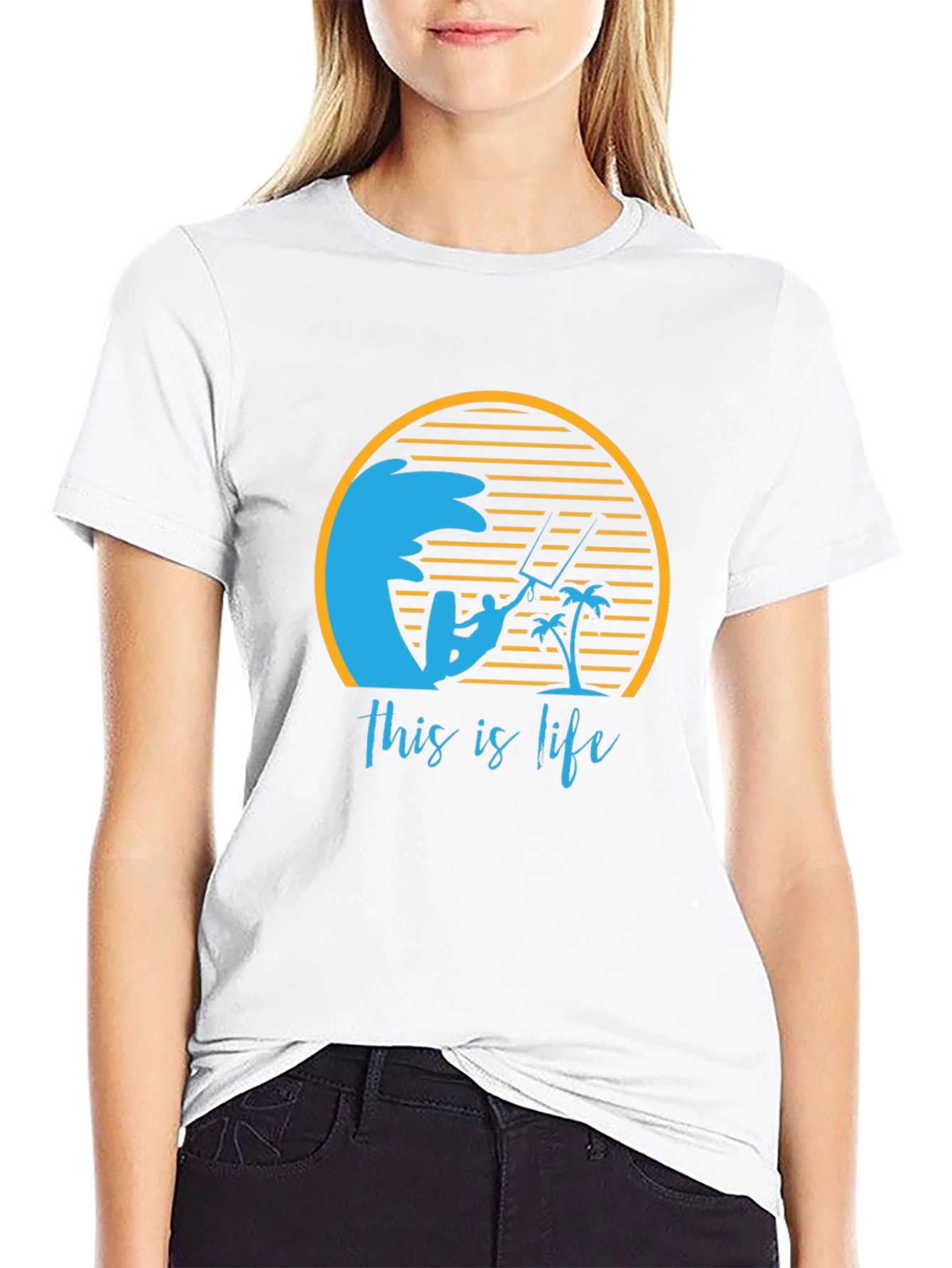 This is Life T-Shirt - Surfing Beach Ocean