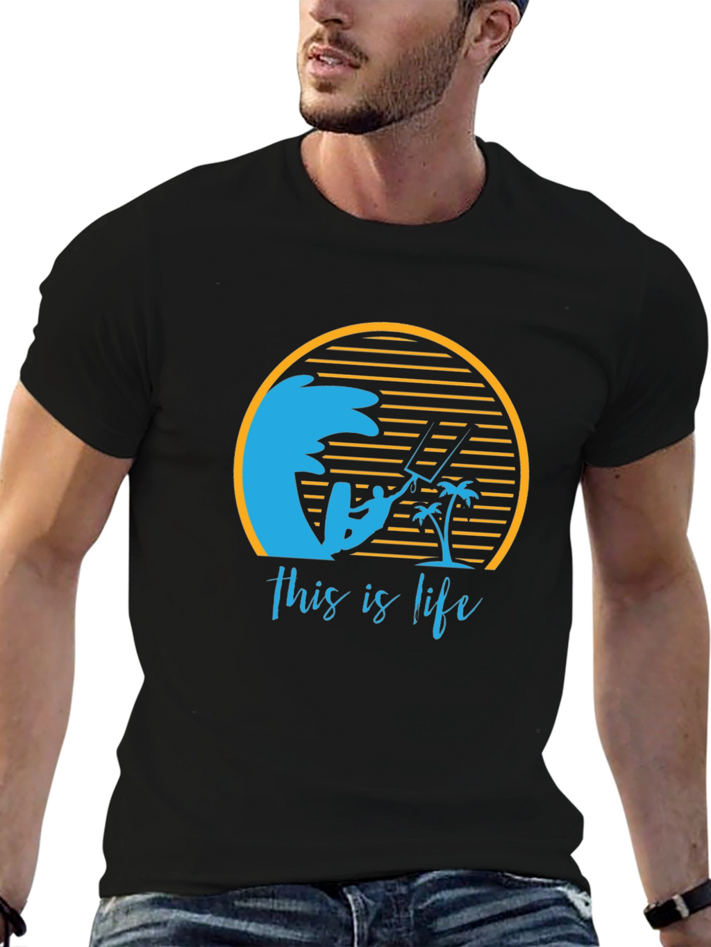 This is Life T-Shirt - Surfing Beach Ocean
