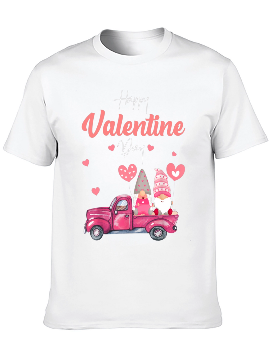 Valentines Day Gnome Truck Graphic Tee