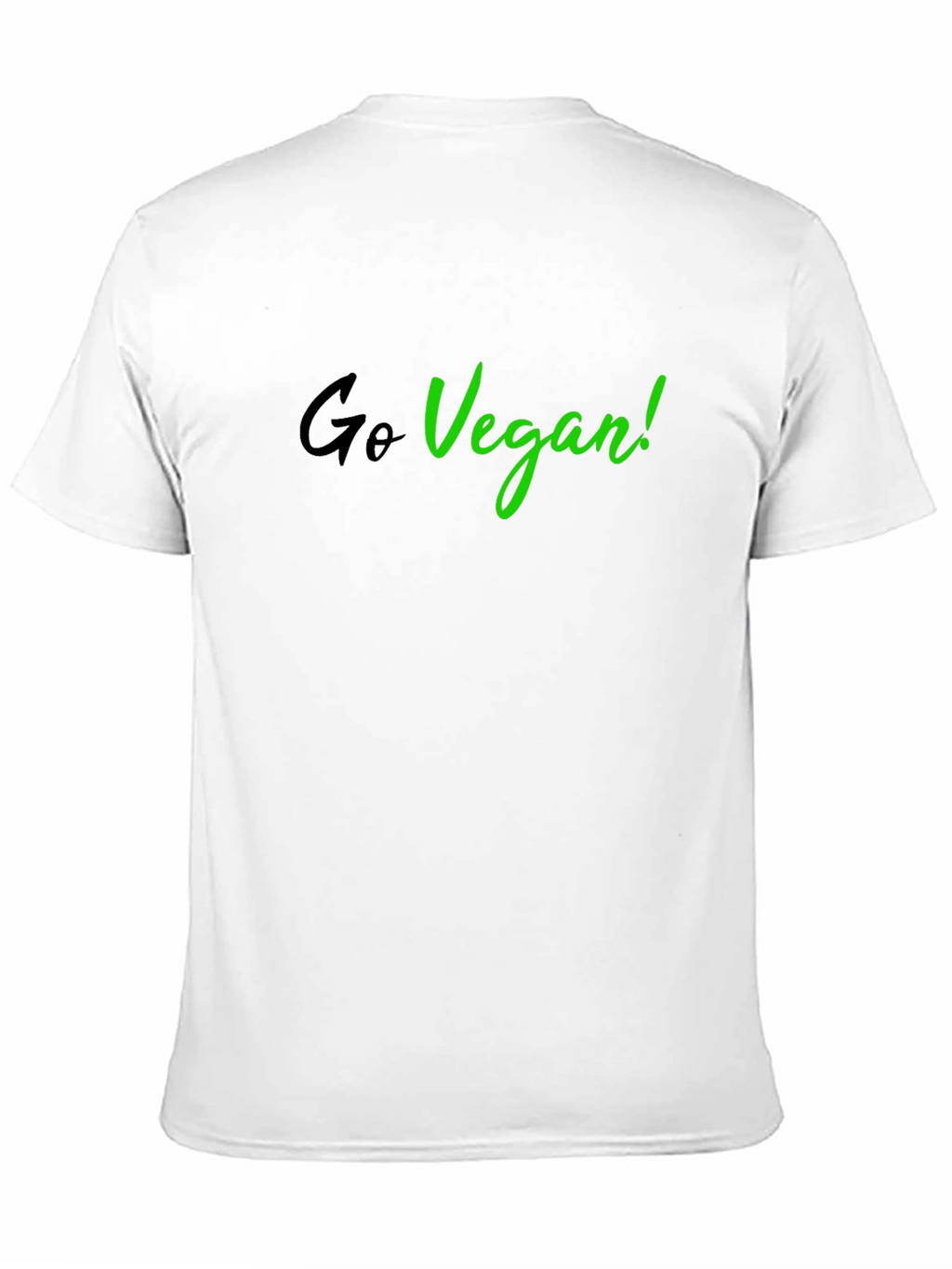 Go Vegan Black T-Shirt - Stylish Vegan Statement Tee