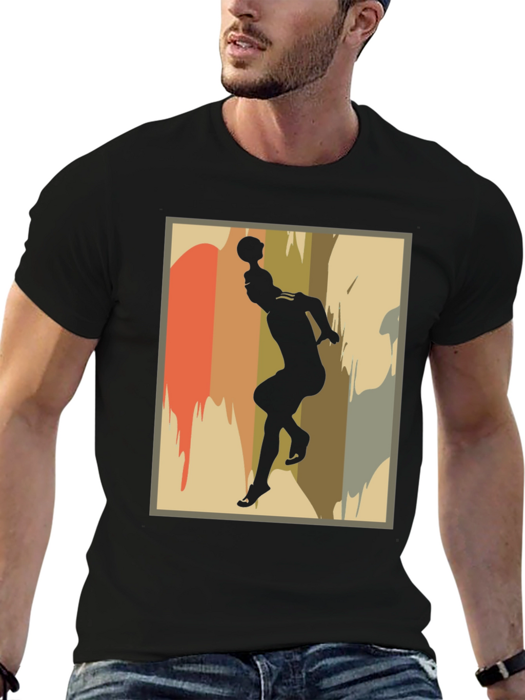 Retro Silhouette Graphic T-Shirt
