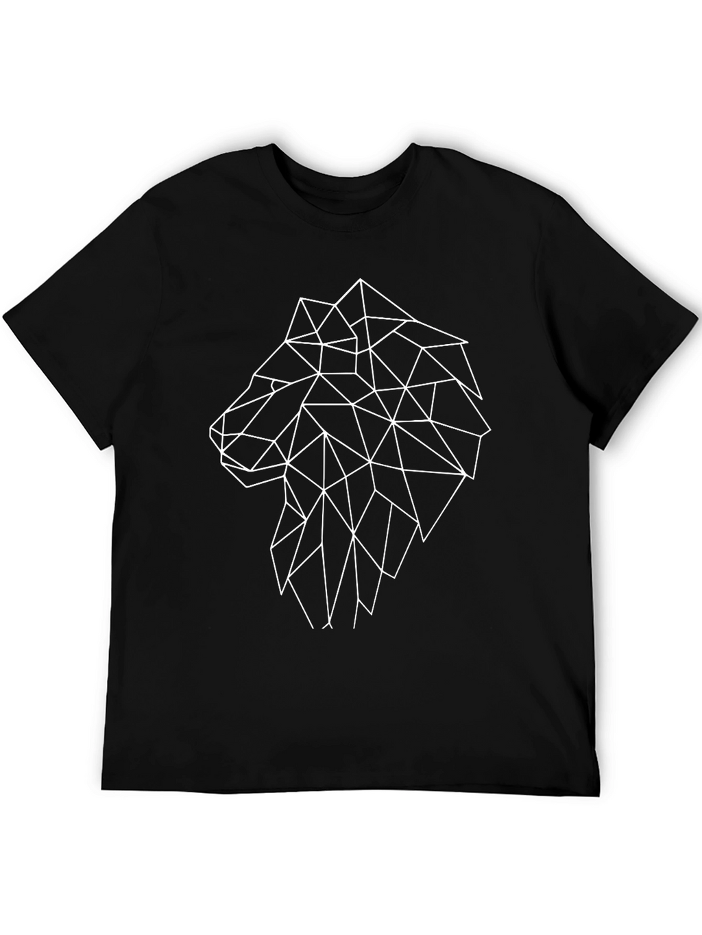 Geometric Wolf T-Shirt - Abstract Animal Design